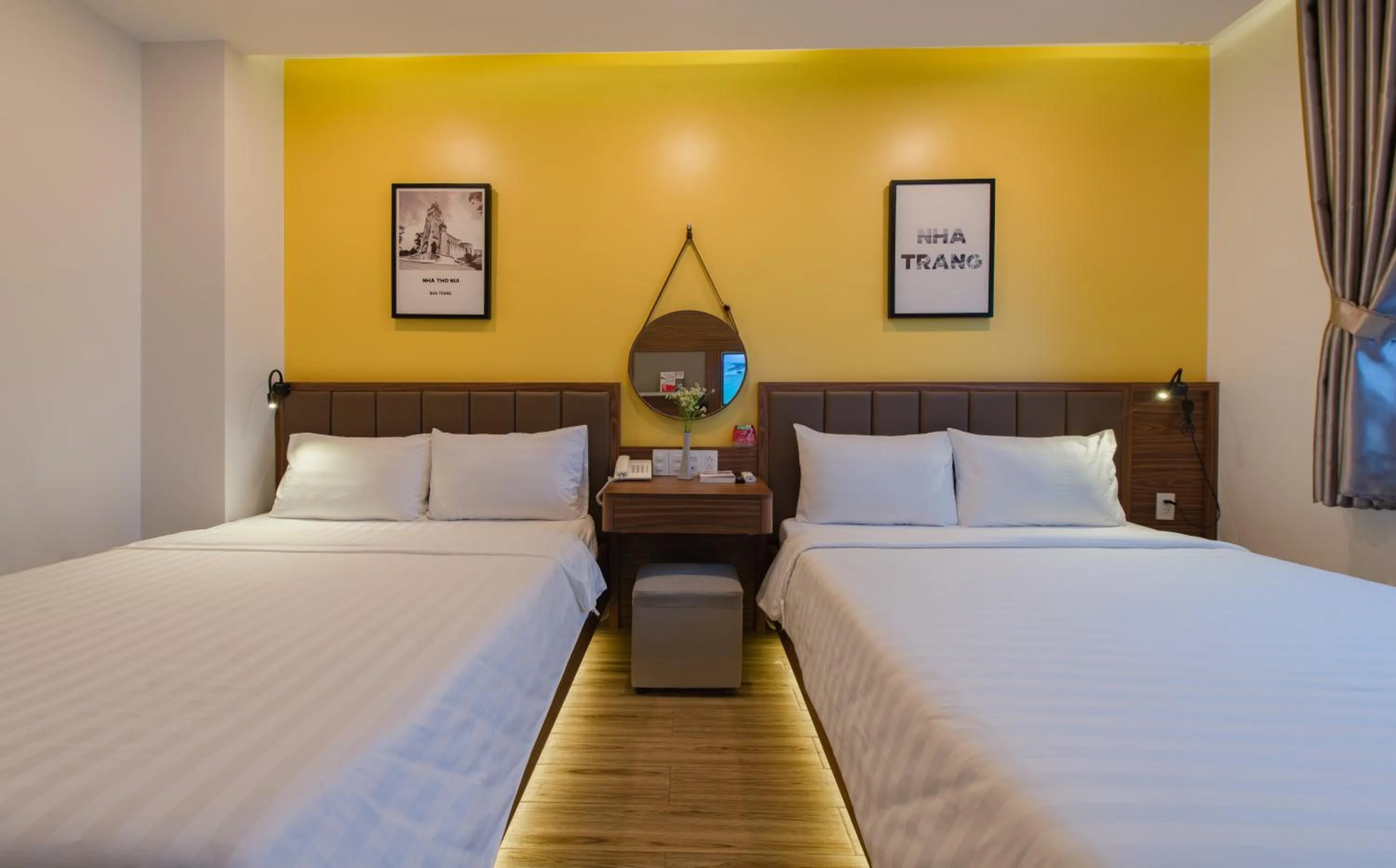 Bedroom, Bed in West Lake Hotel - Near Bai Dai Beach