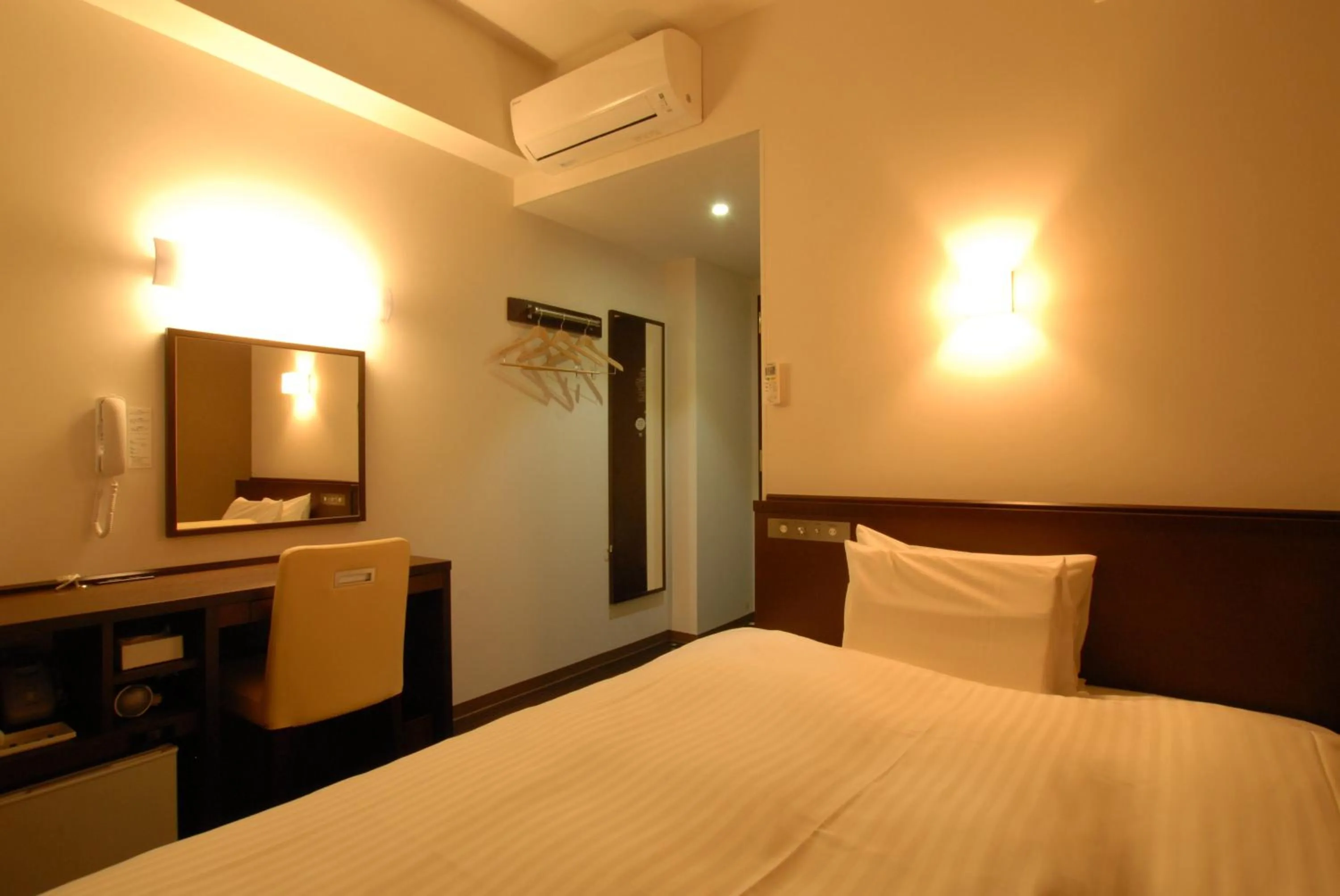 Bed in AB Hotel Nagoya Sakae