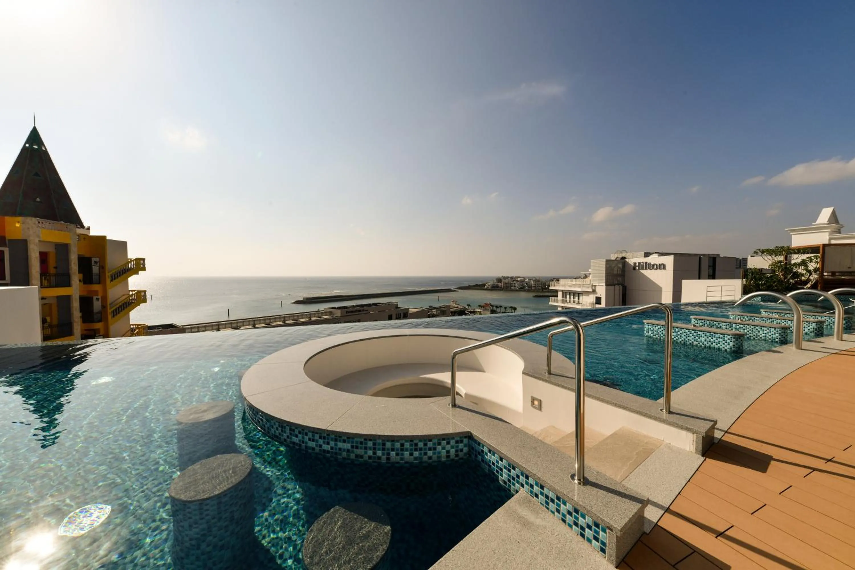 Pool view in Lequ Okinawa Chatan Spa ＆ Resort