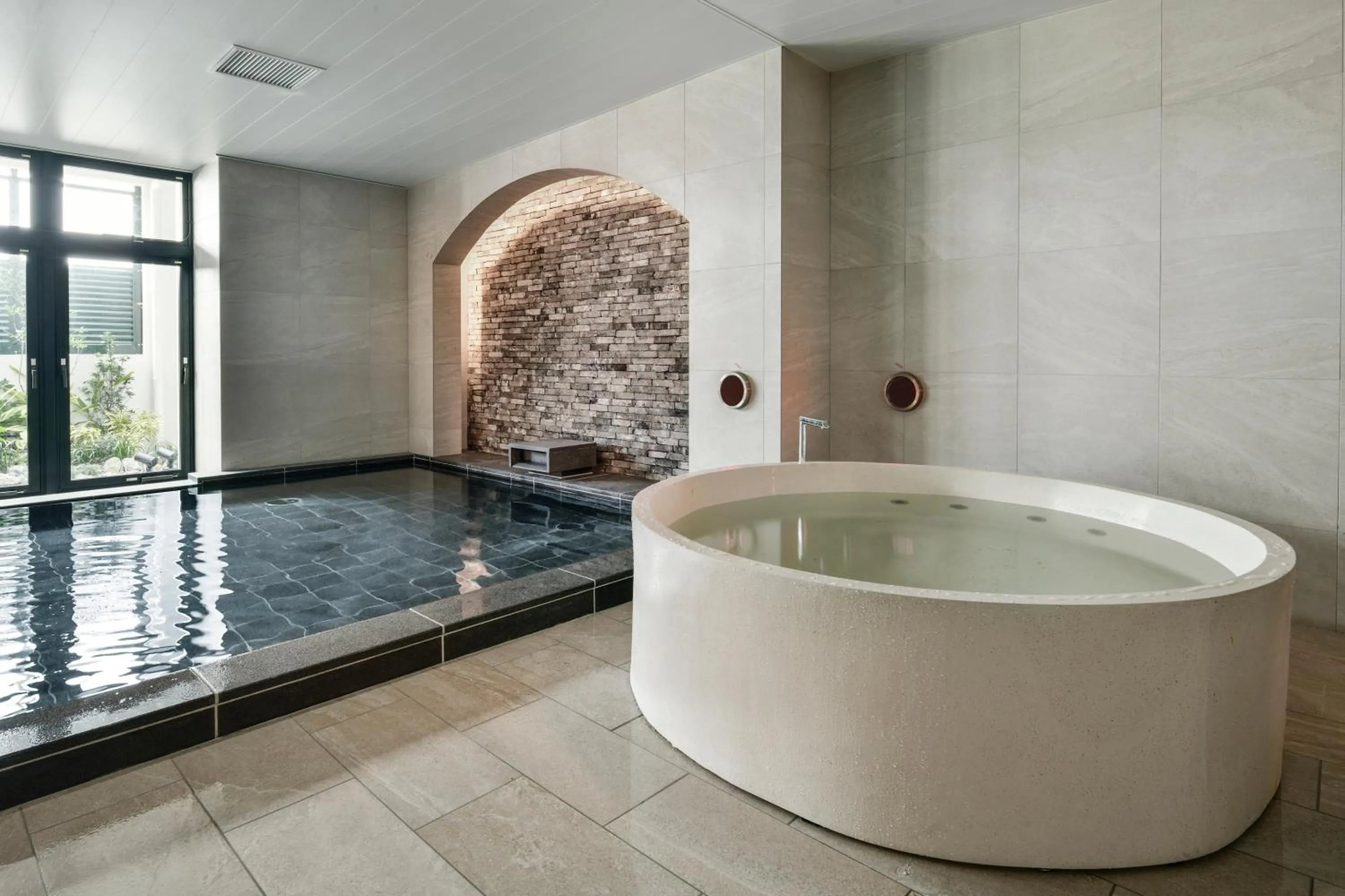 Hot Spring Bath in Lequ Okinawa Chatan Spa ＆ Resort