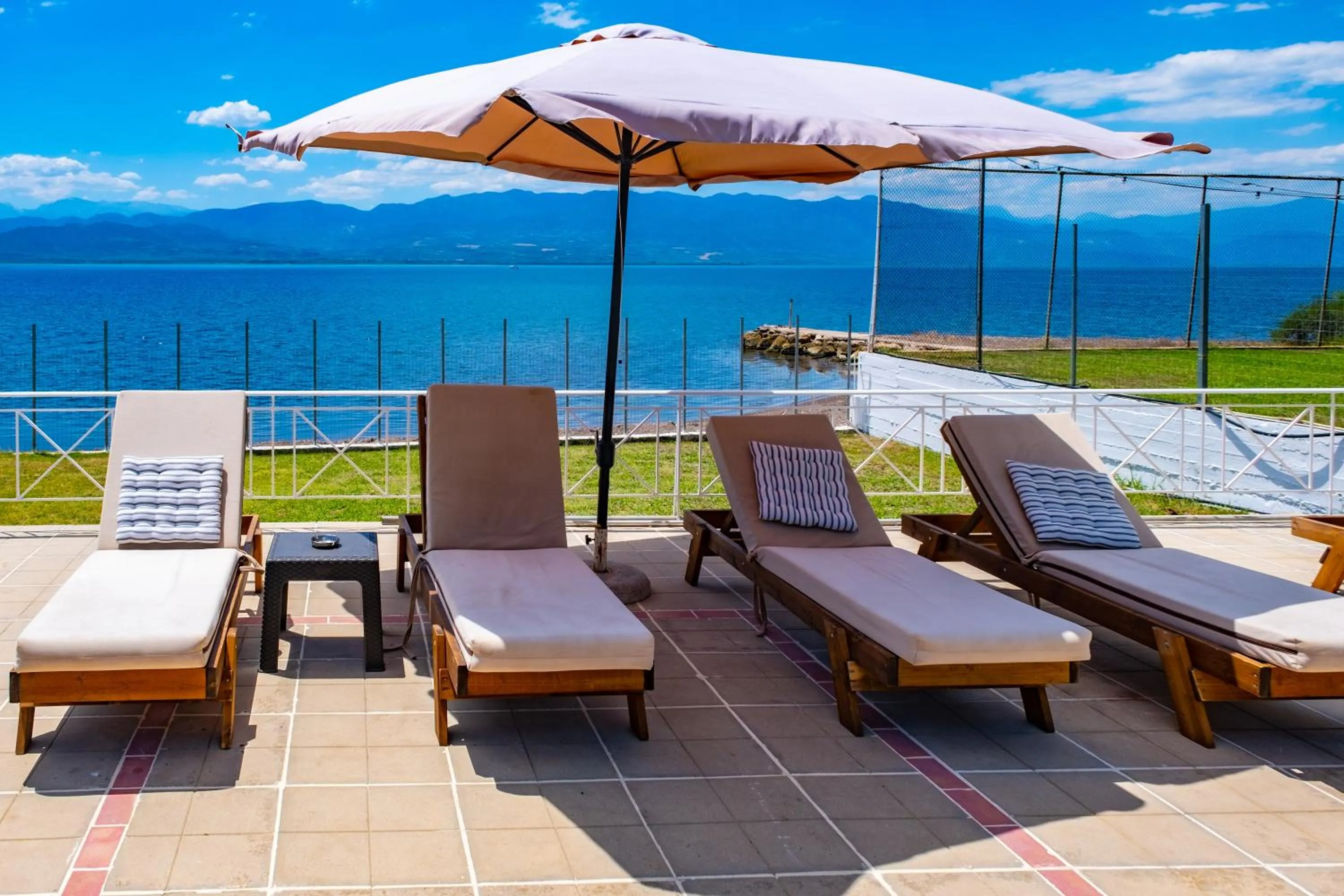 Sea view in Tsamadanis Hotel & Bungalows Friends Family