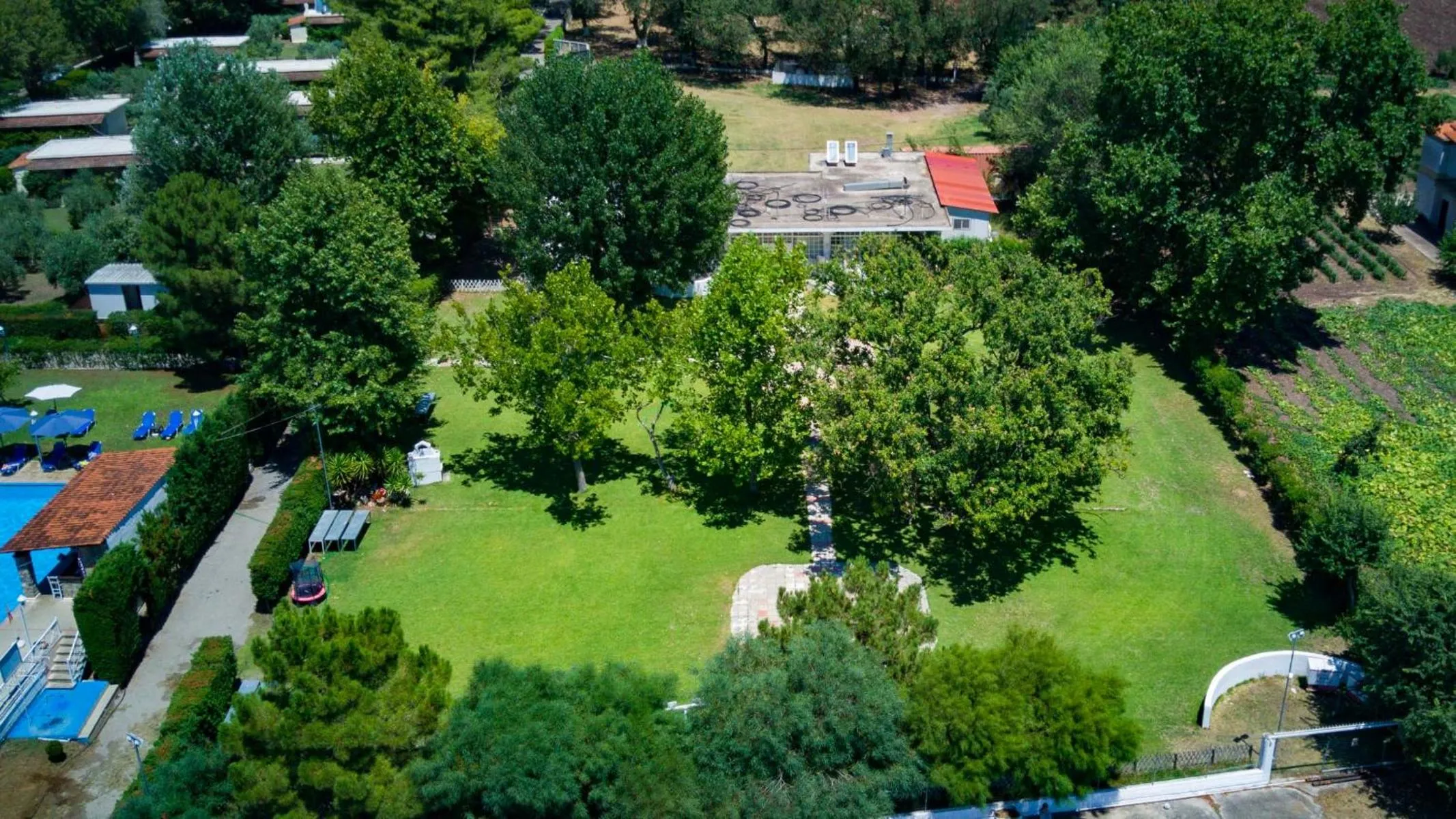 Bird's eye view in Tsamadanis Hotel & Bungalows Friends Family
