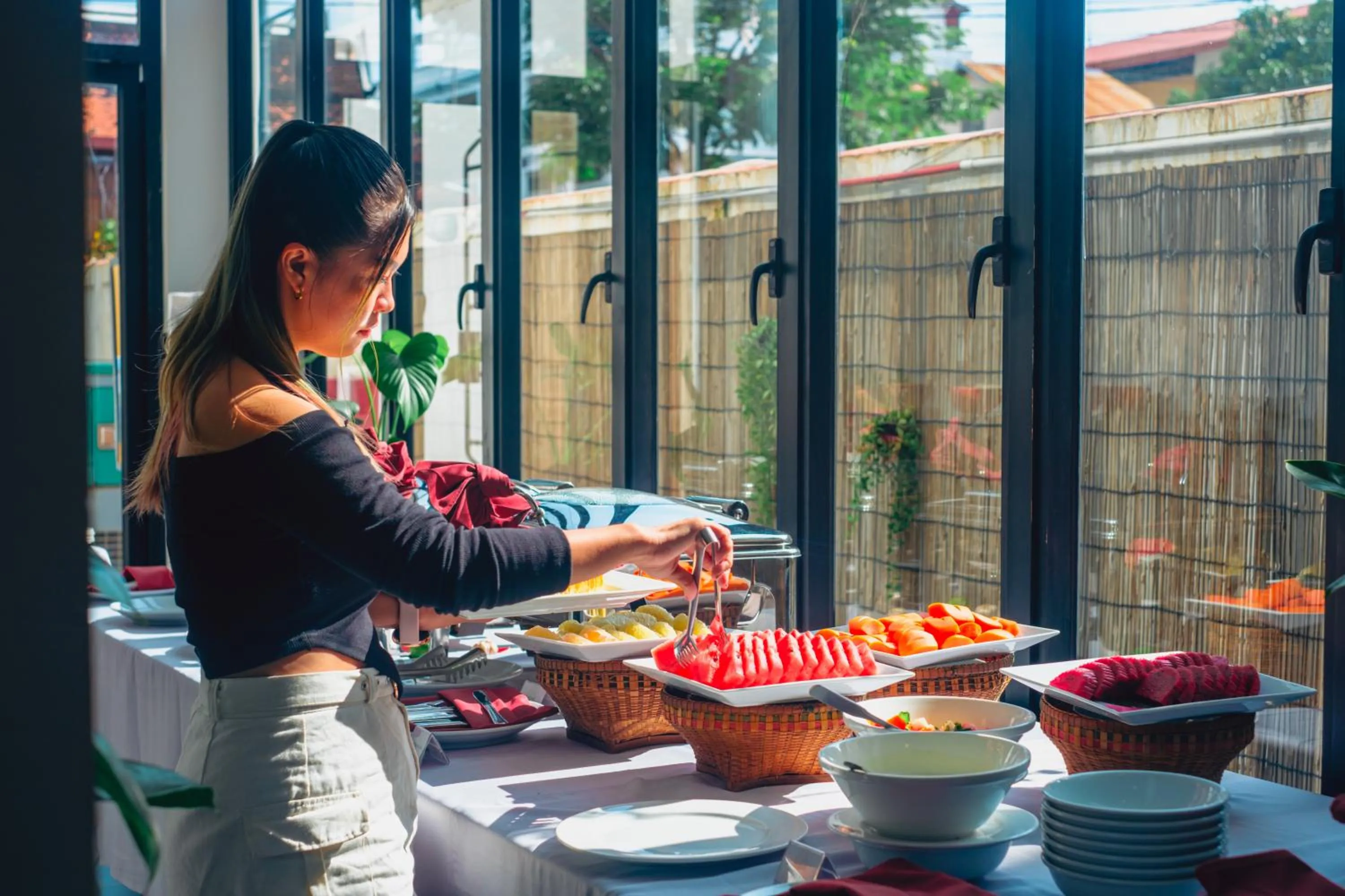 Breakfast in Angkor Aurora