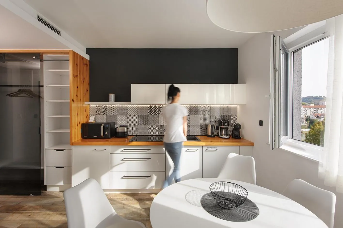 kitchen in Hotel CityMap Maribor