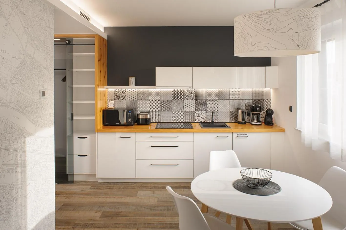 kitchen in Hotel CityMap Maribor