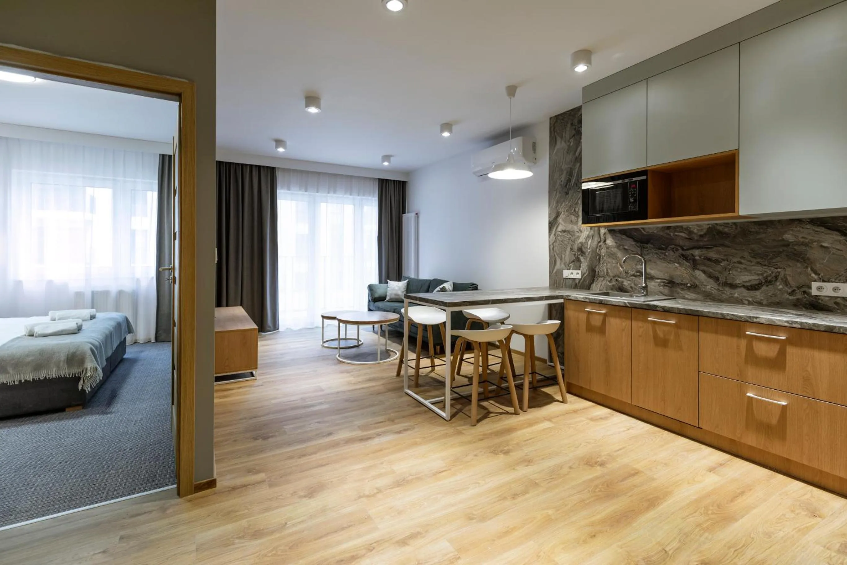 Kitchen or kitchenette, Bed in Cotton House