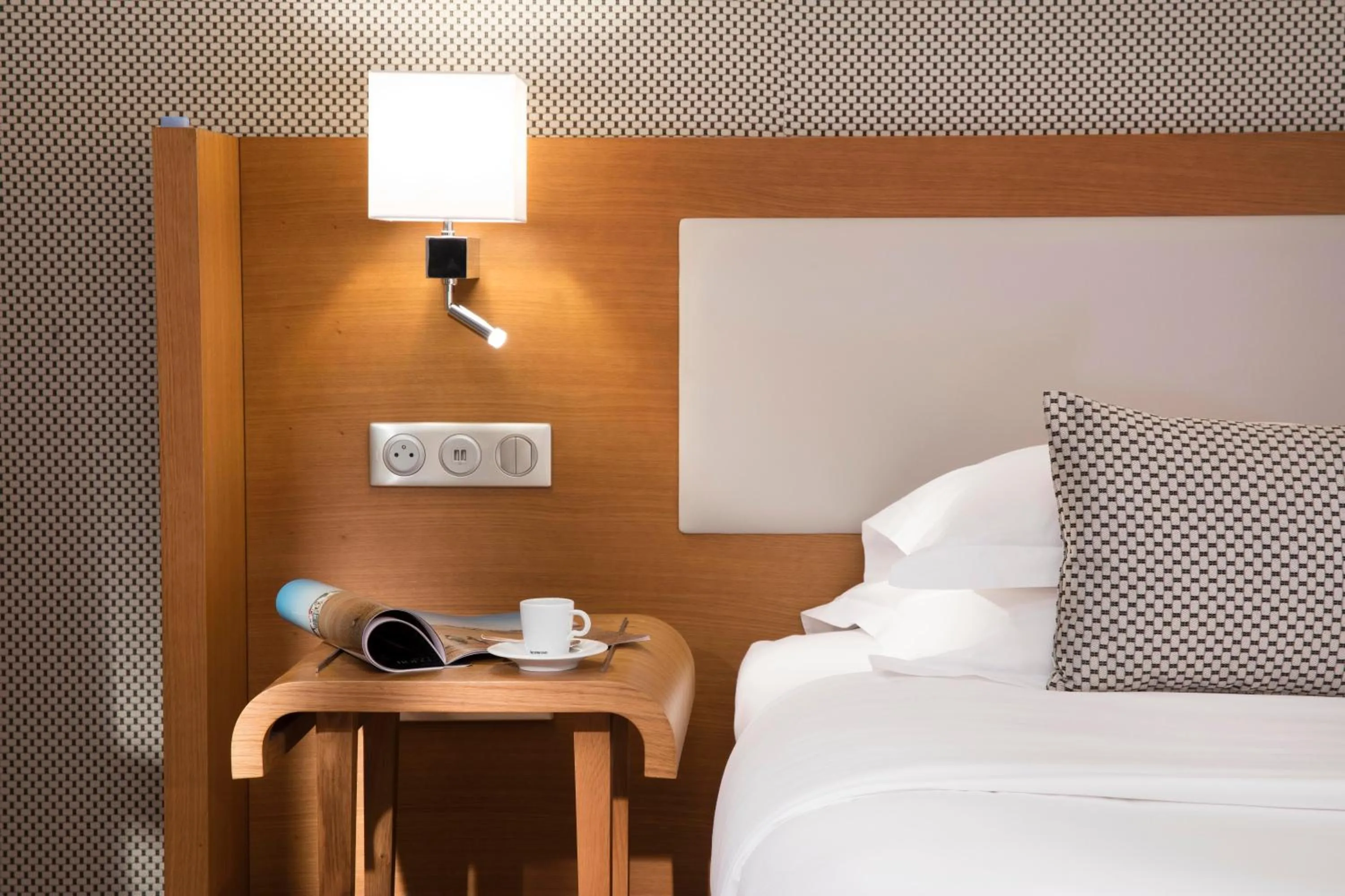 Decorative detail, Bed in Hotel Le Six