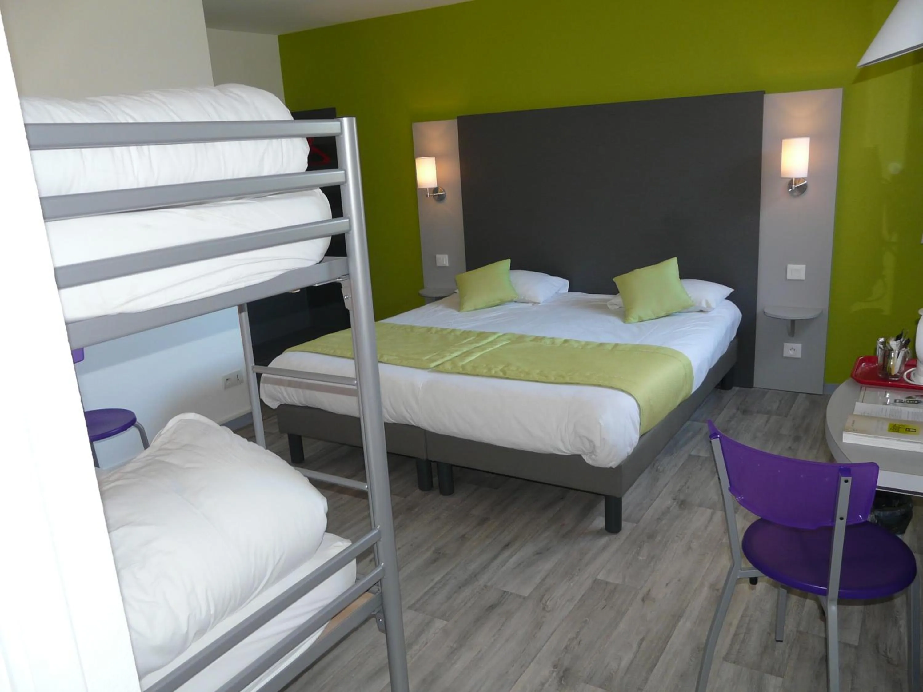 Bed in Hôtel de la baie de Paimpol