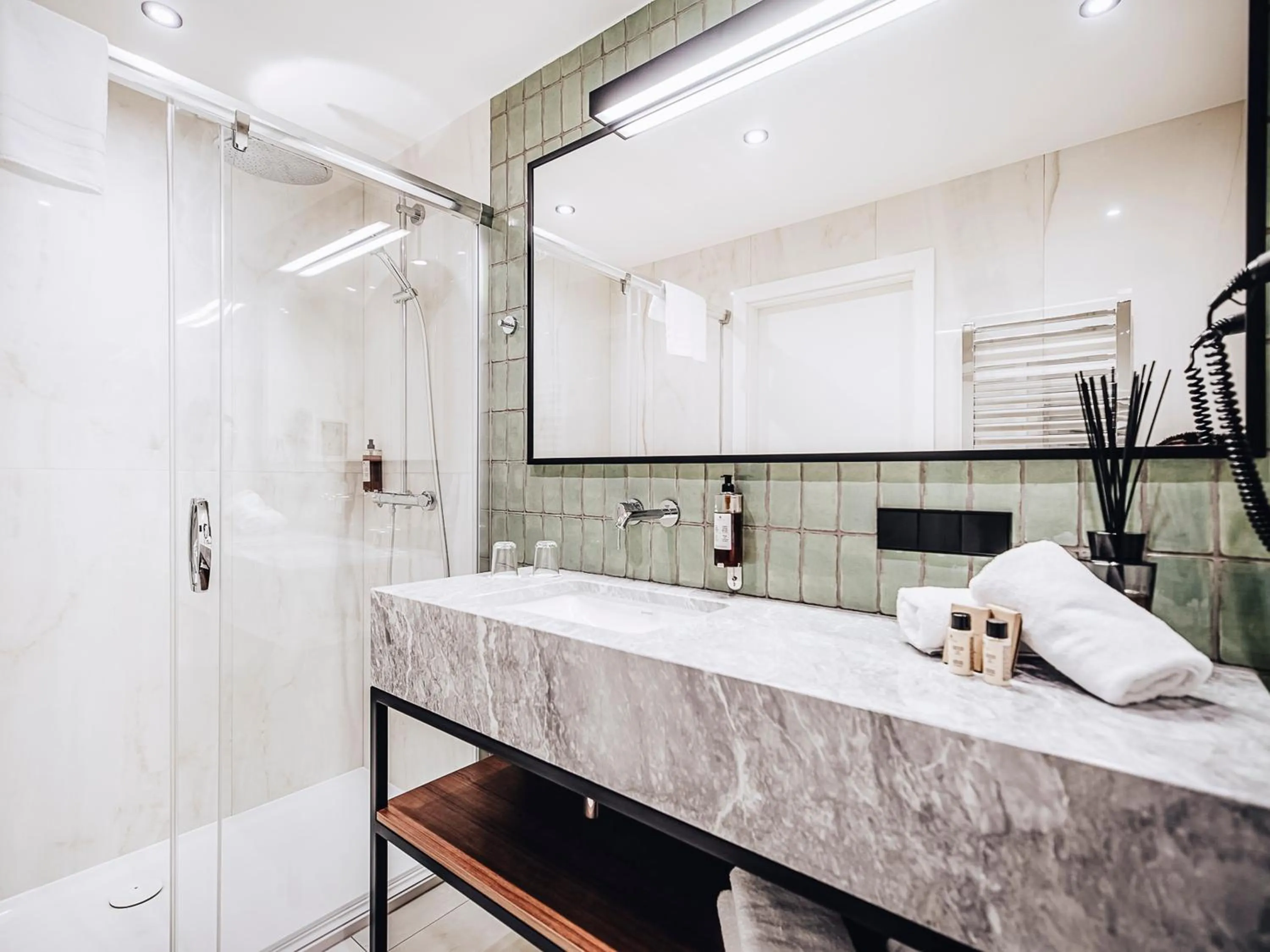 Shower in Apartamenty Sowa Bydgoszcz