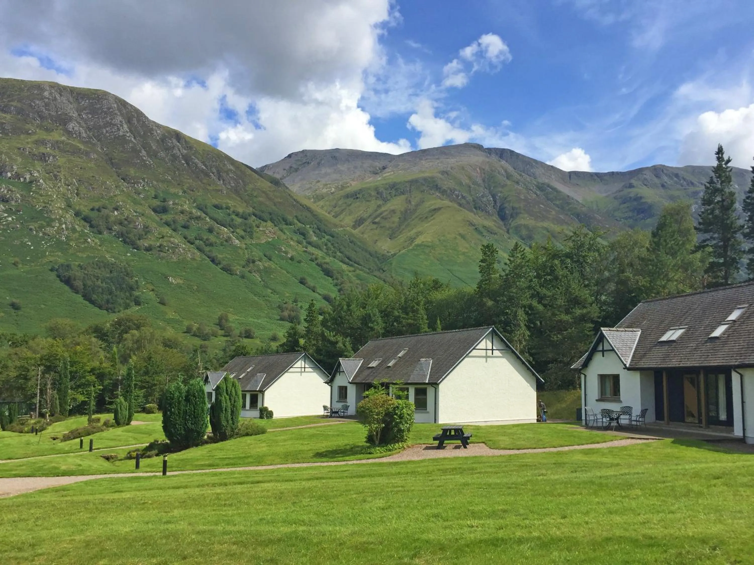 Patio in Glen Nevis Holidays