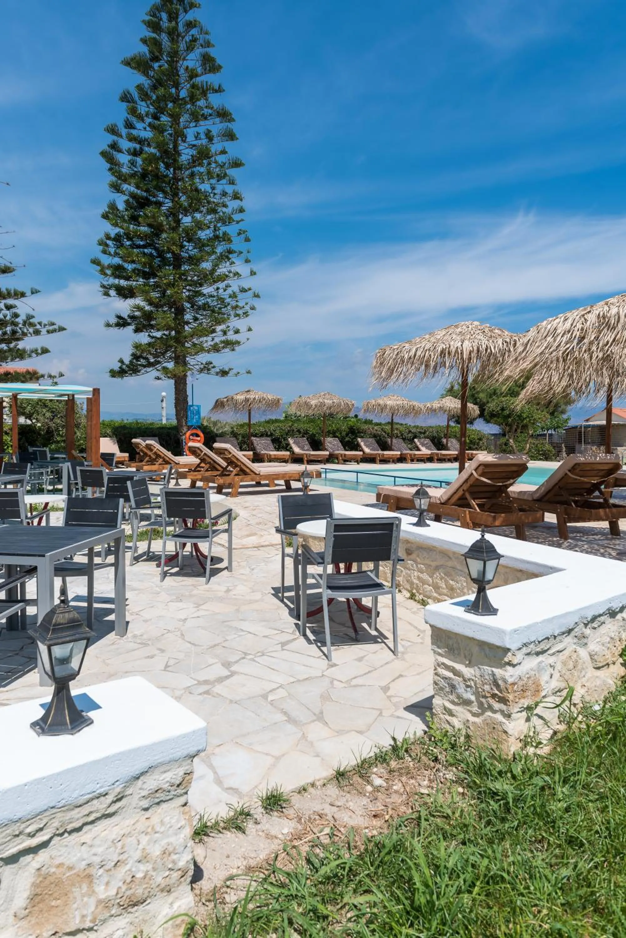 Pool view in Musela Studios