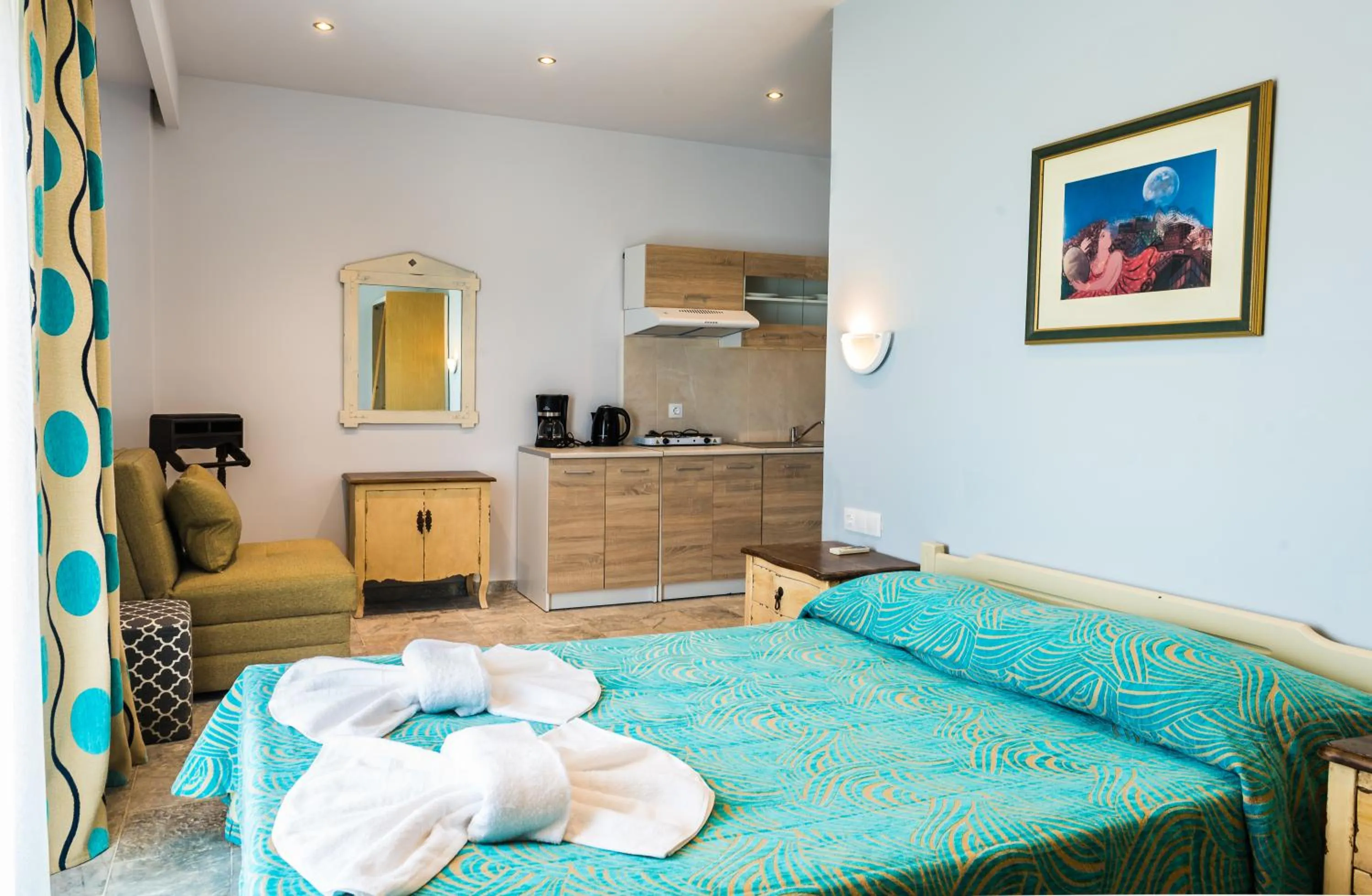 Property building, Bed in Musela Studios