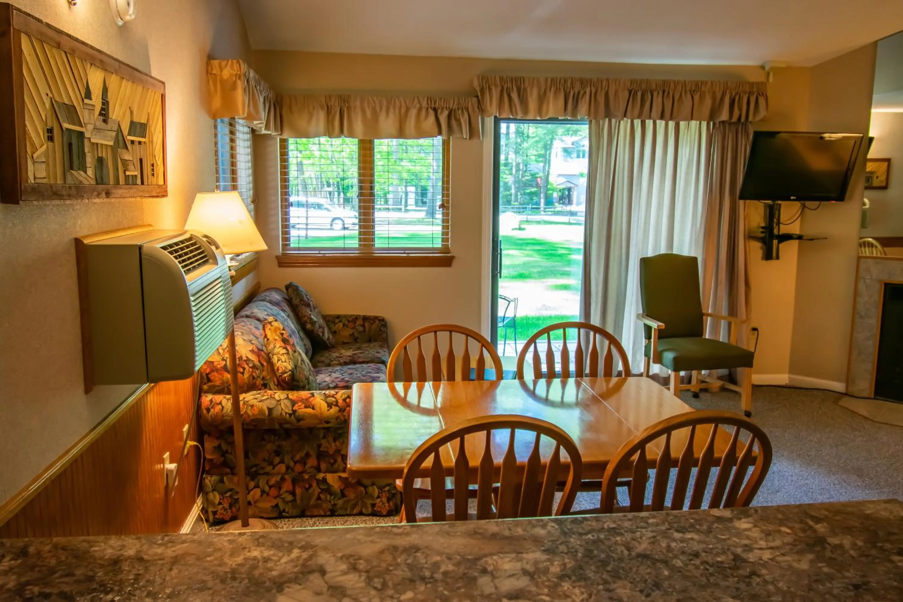 Dining area in Attitash Mountain Village