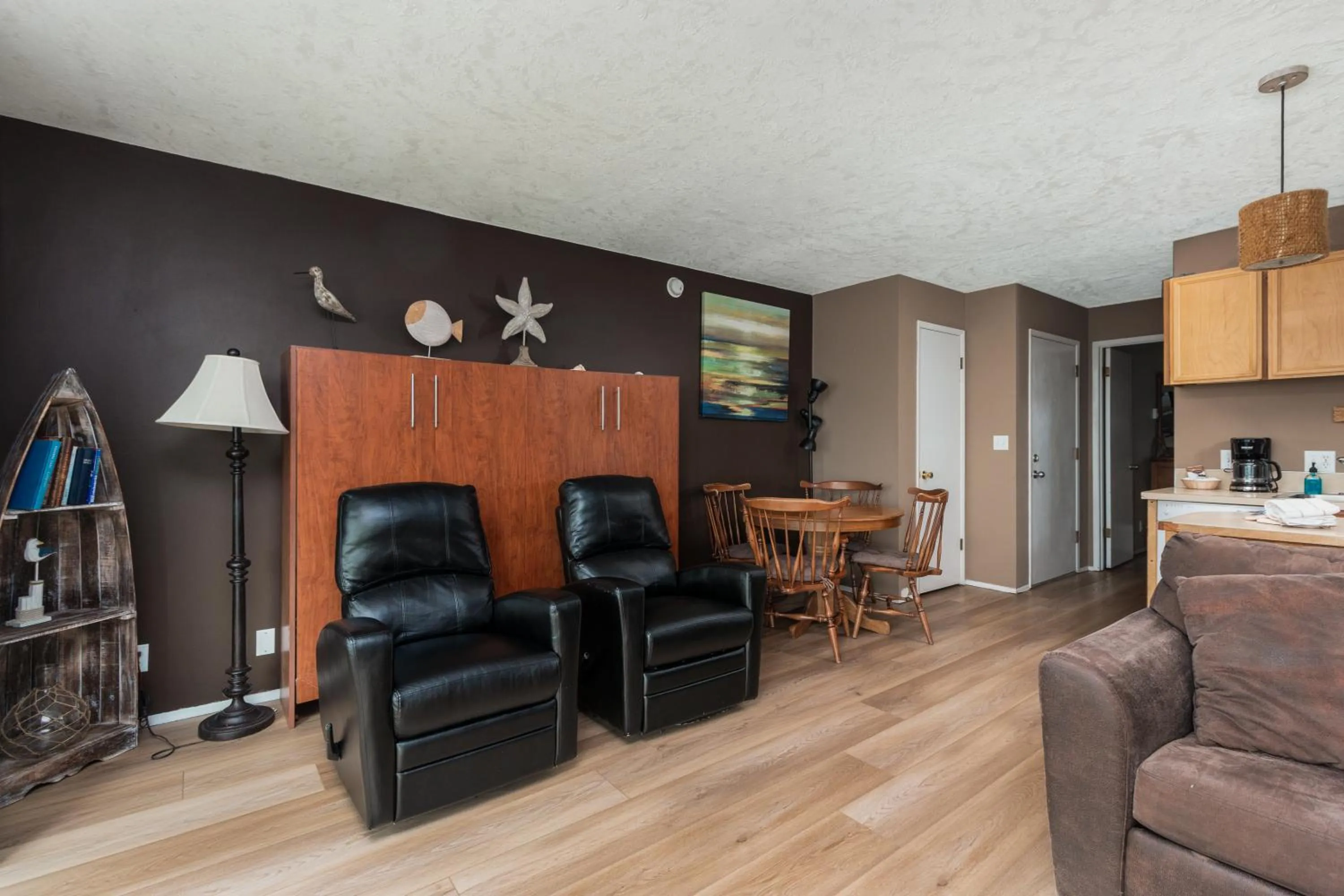 Living room in Ocean Terrace Condominiums