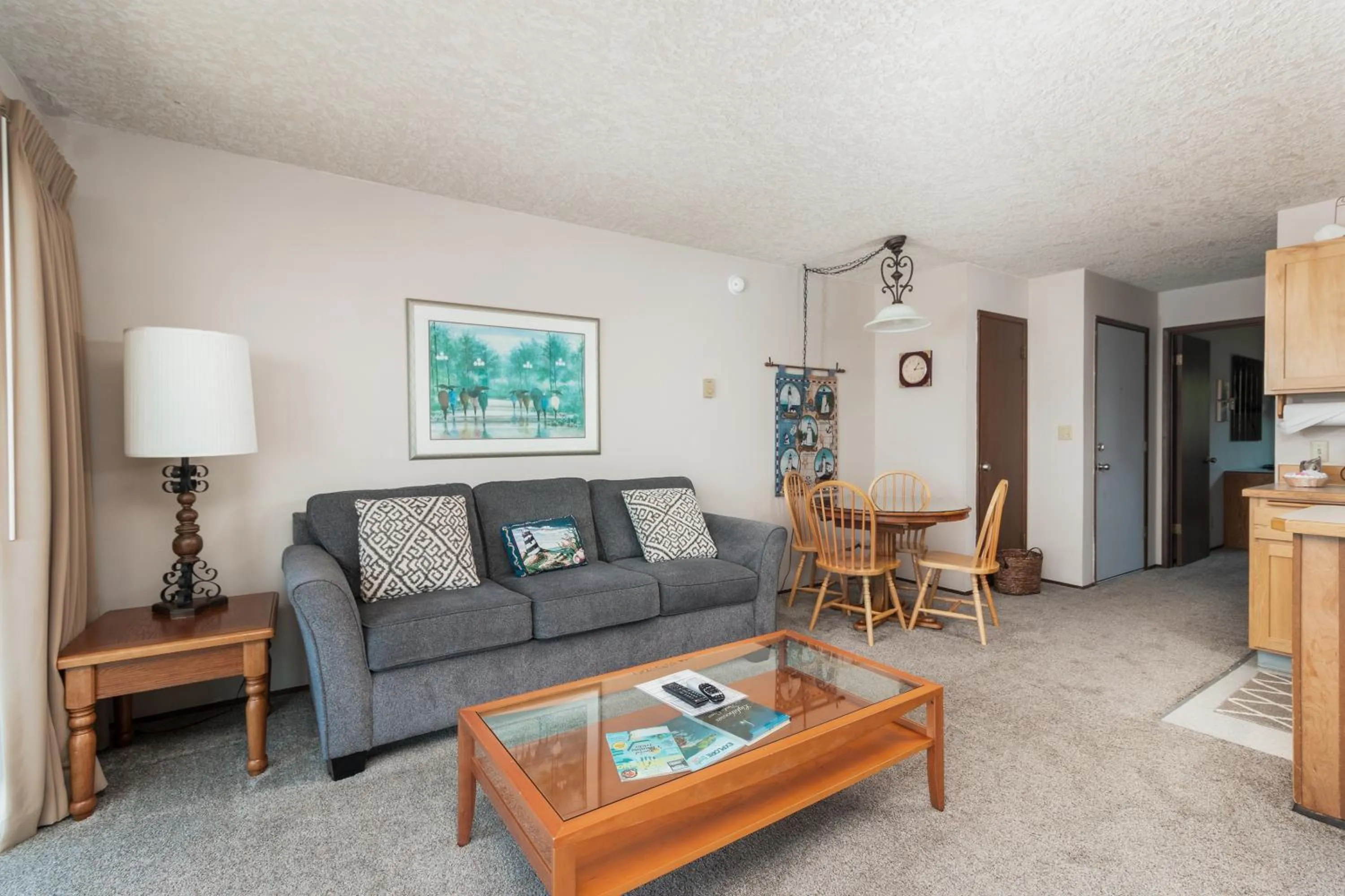 Living room in Ocean Terrace Condominiums