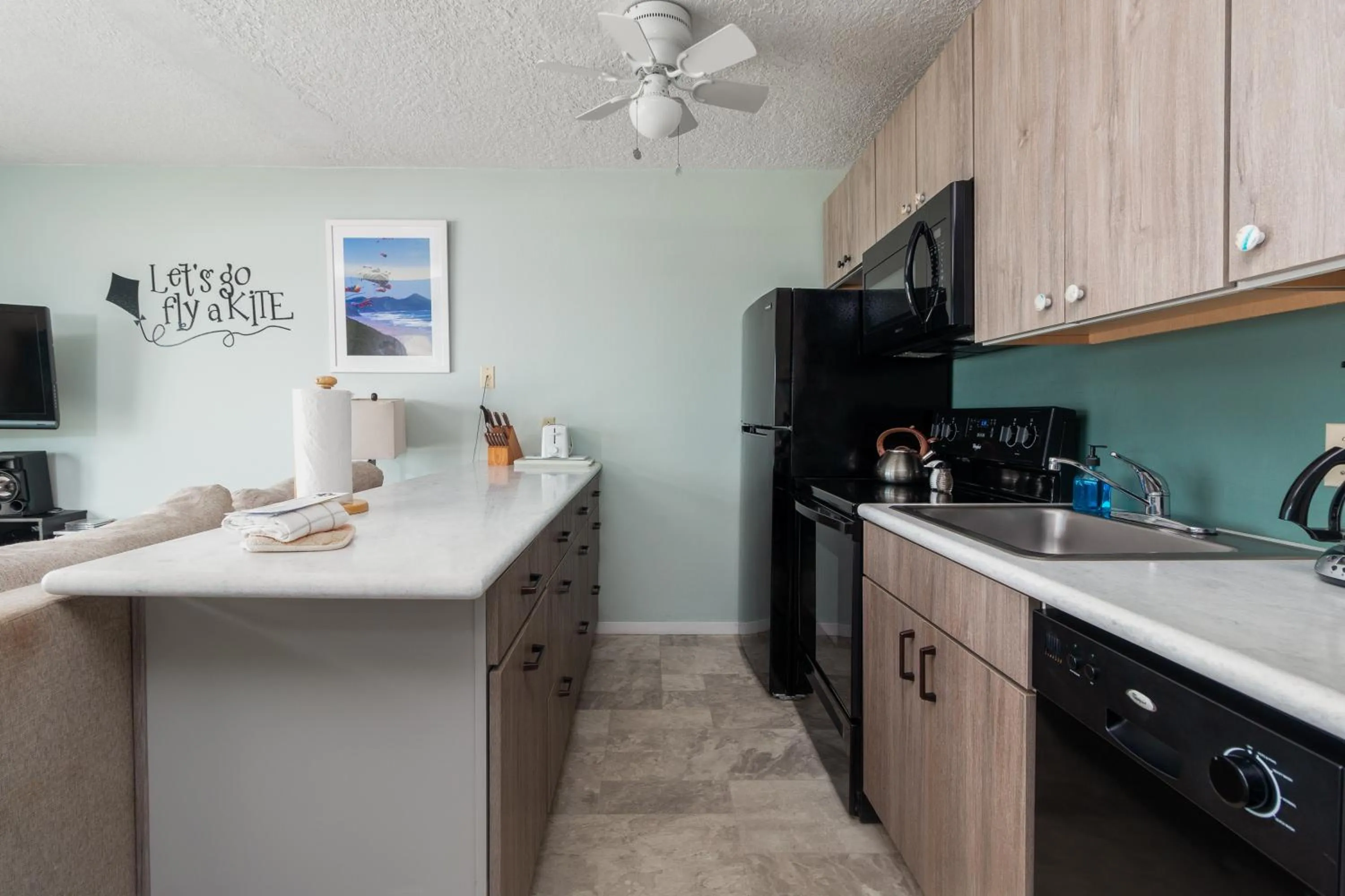 Kitchen or kitchenette in Ocean Terrace Condominiums