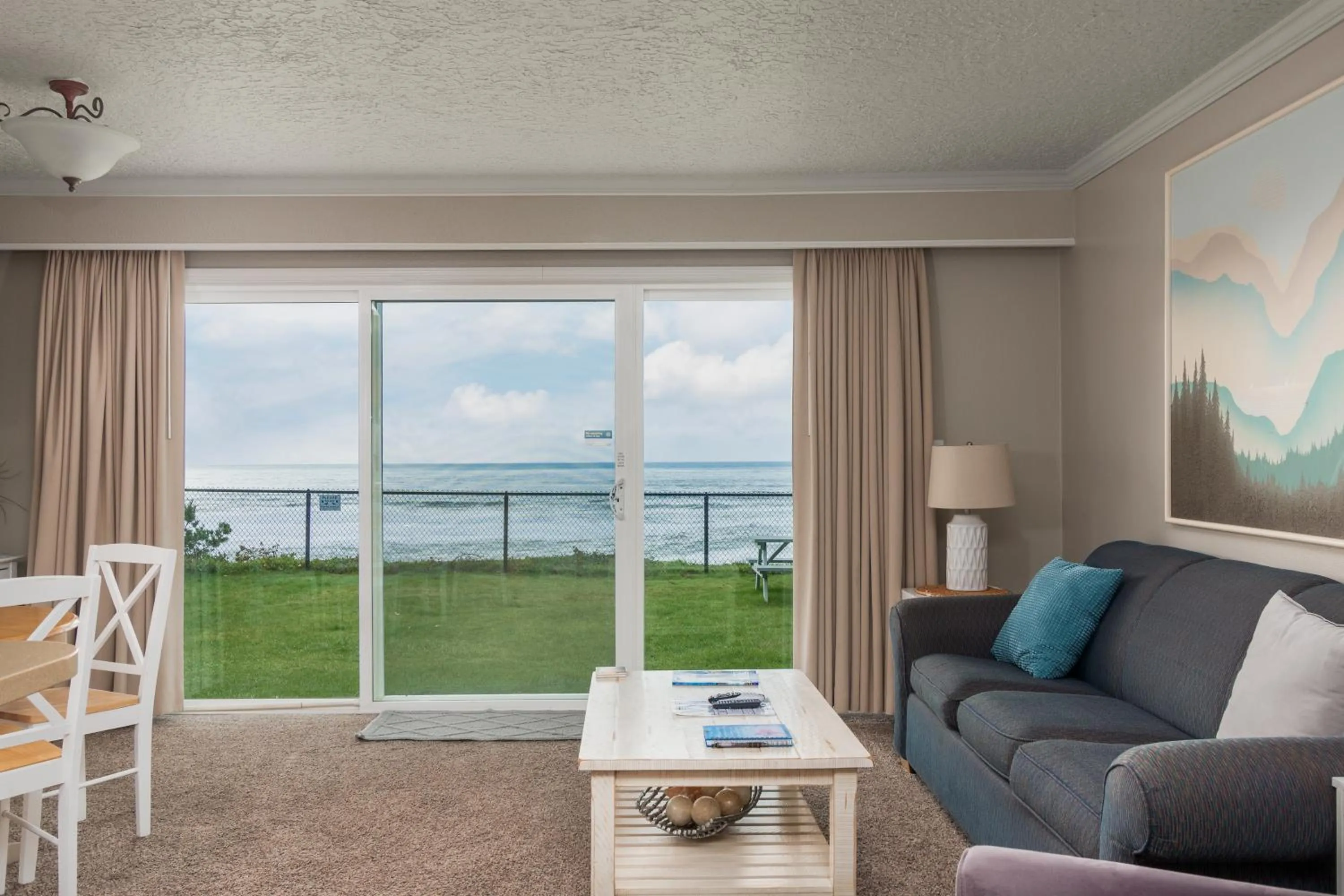 Living room in Ocean Terrace Condominiums