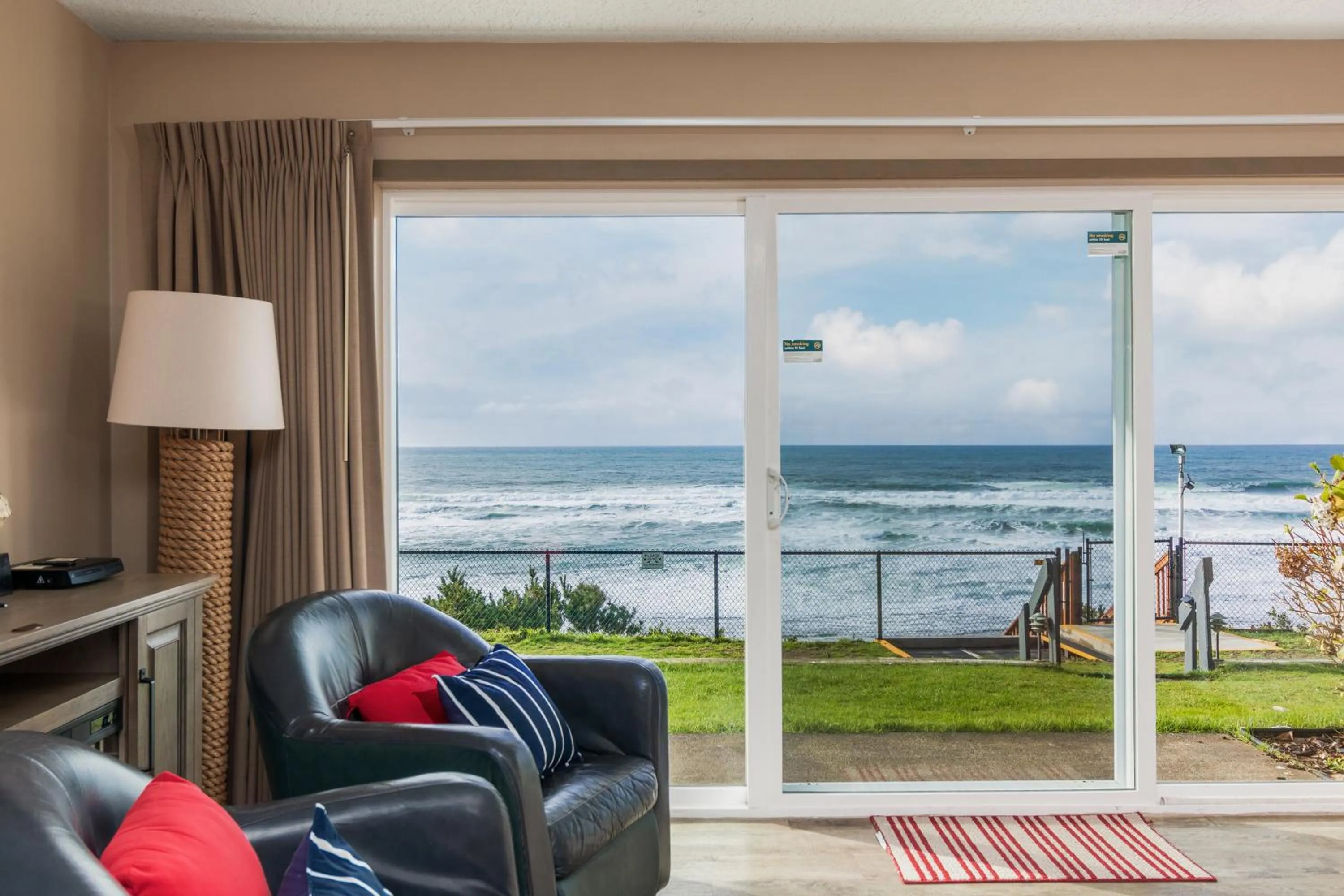 Living room in Ocean Terrace Condominiums