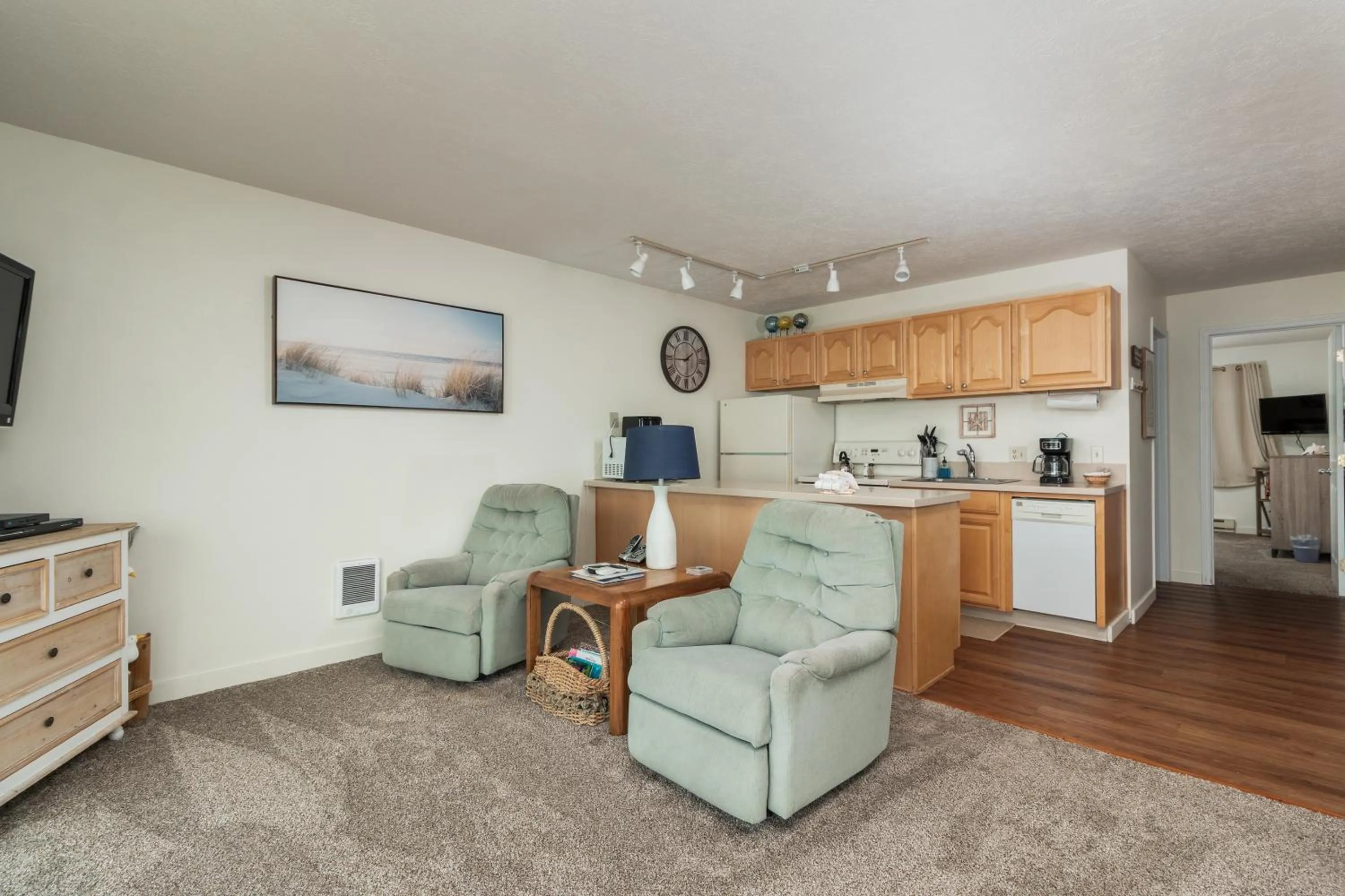 Living room in Ocean Terrace Condominiums