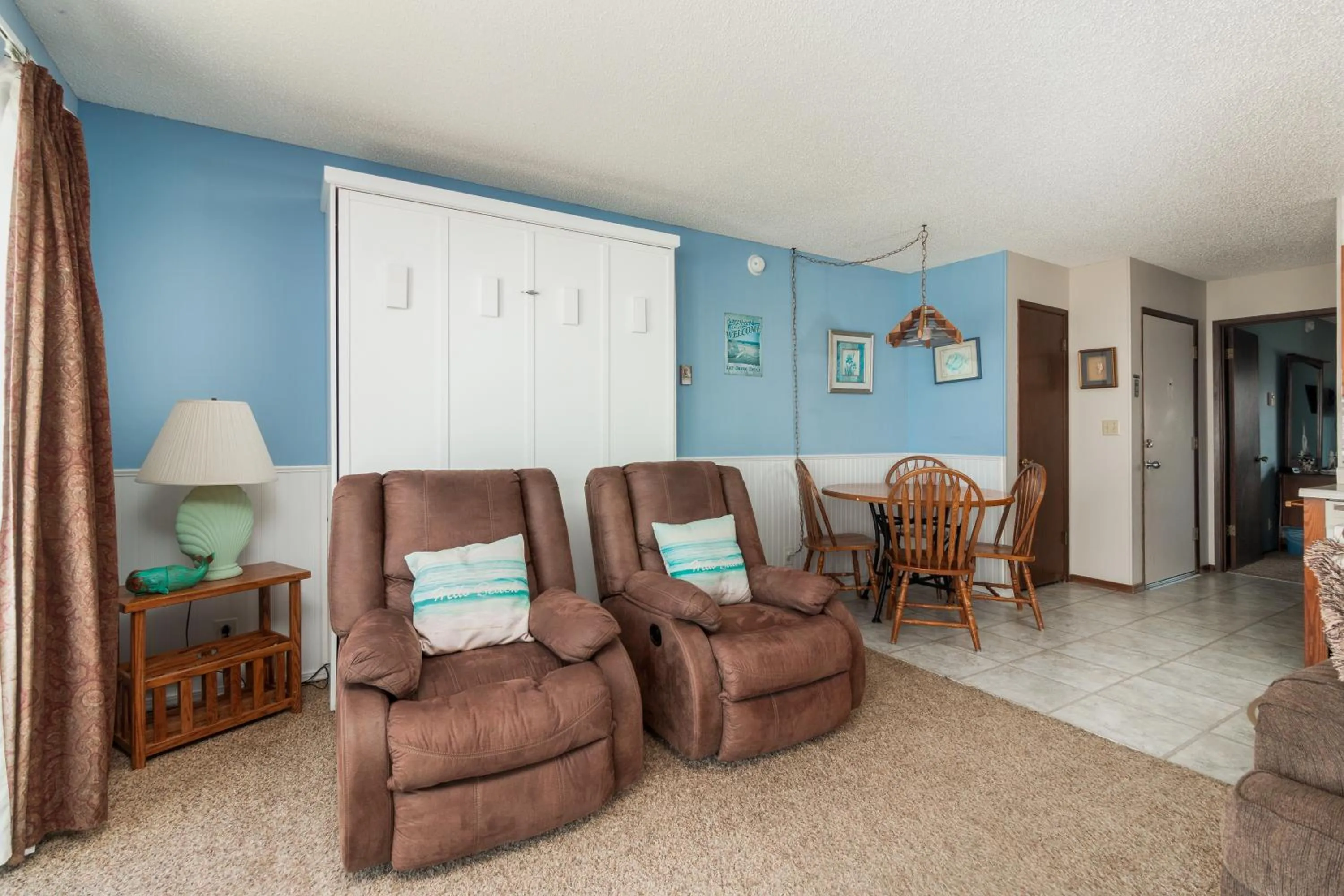 Living room in Ocean Terrace Condominiums