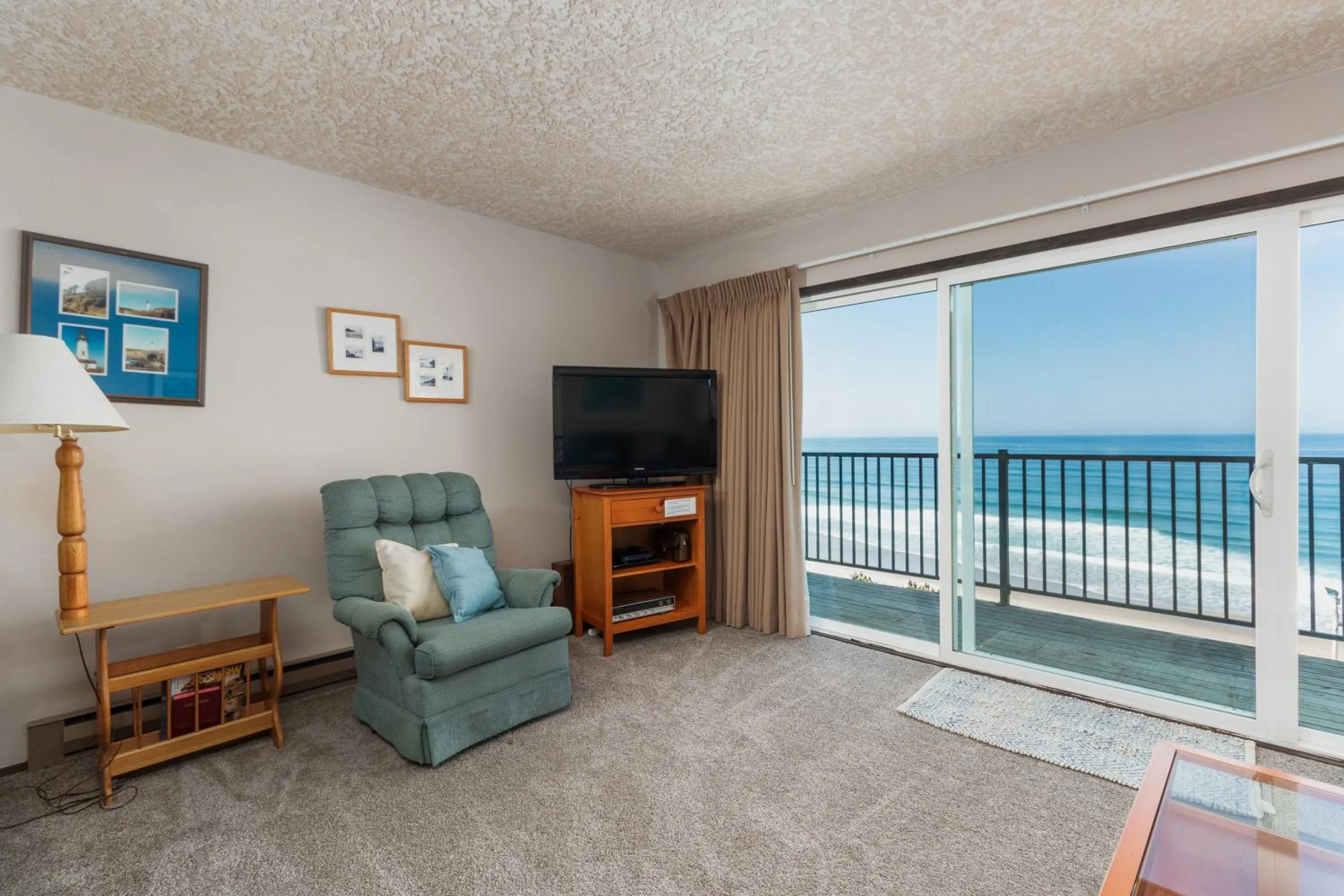 Living room in Ocean Terrace Condominiums
