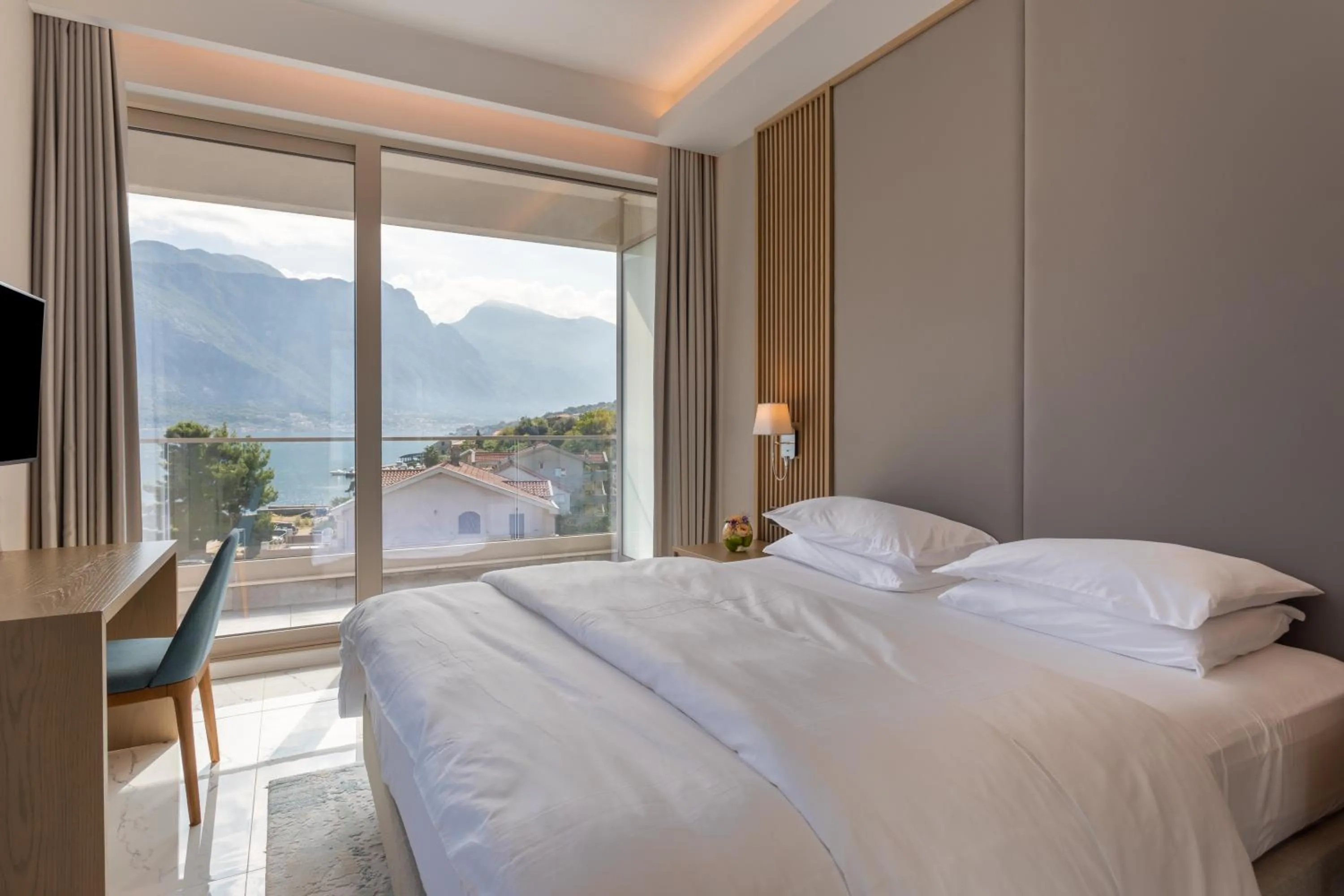 Bed in Hyatt Regency Kotor Bay Resort