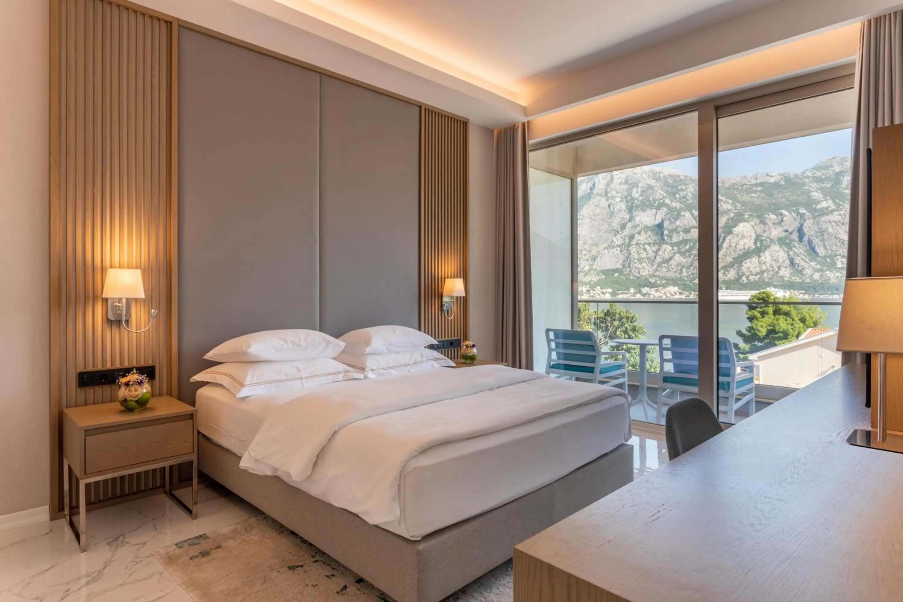 Bed in Hyatt Regency Kotor Bay Resort