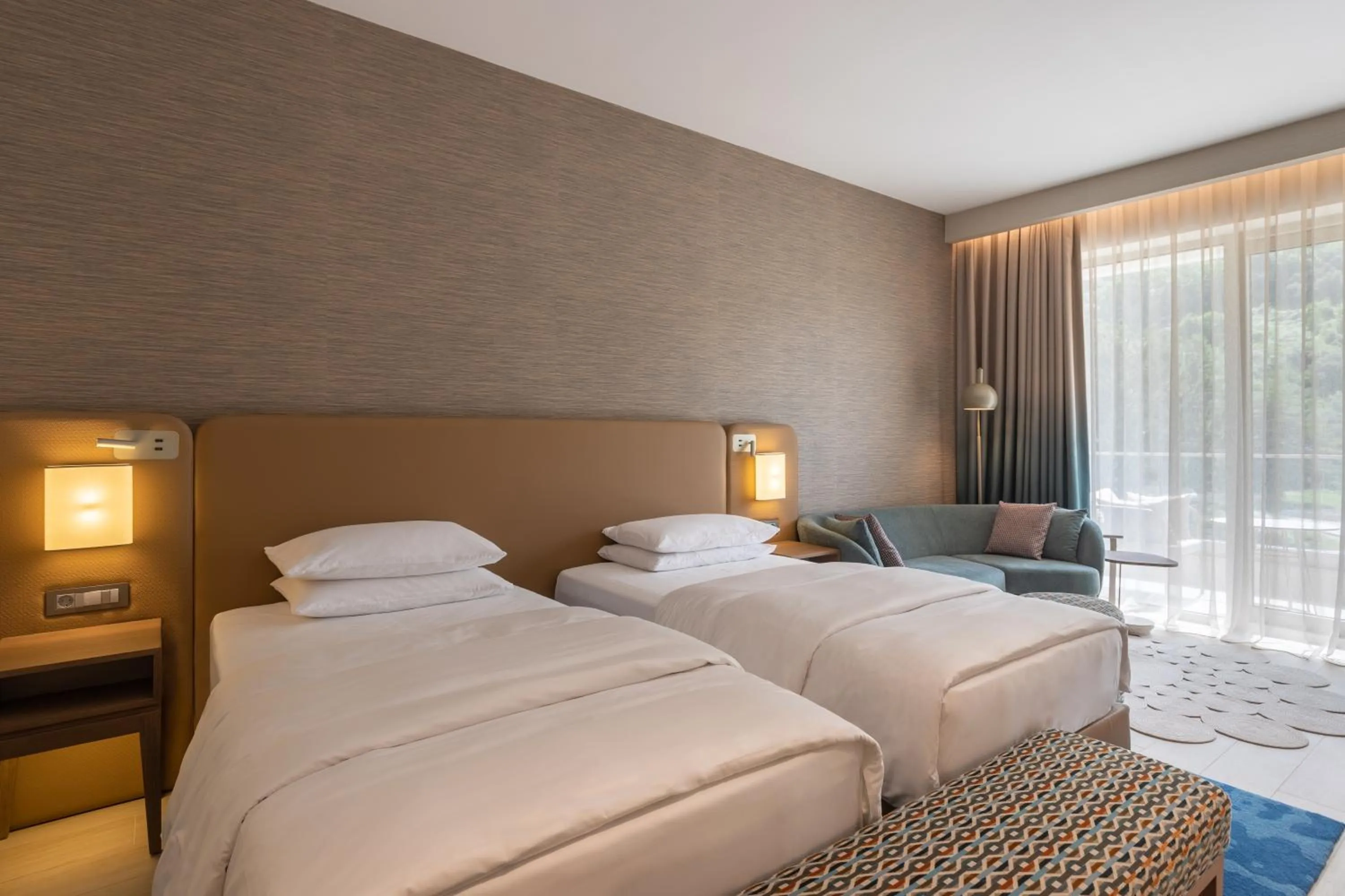 Bed in Hyatt Regency Kotor Bay Resort