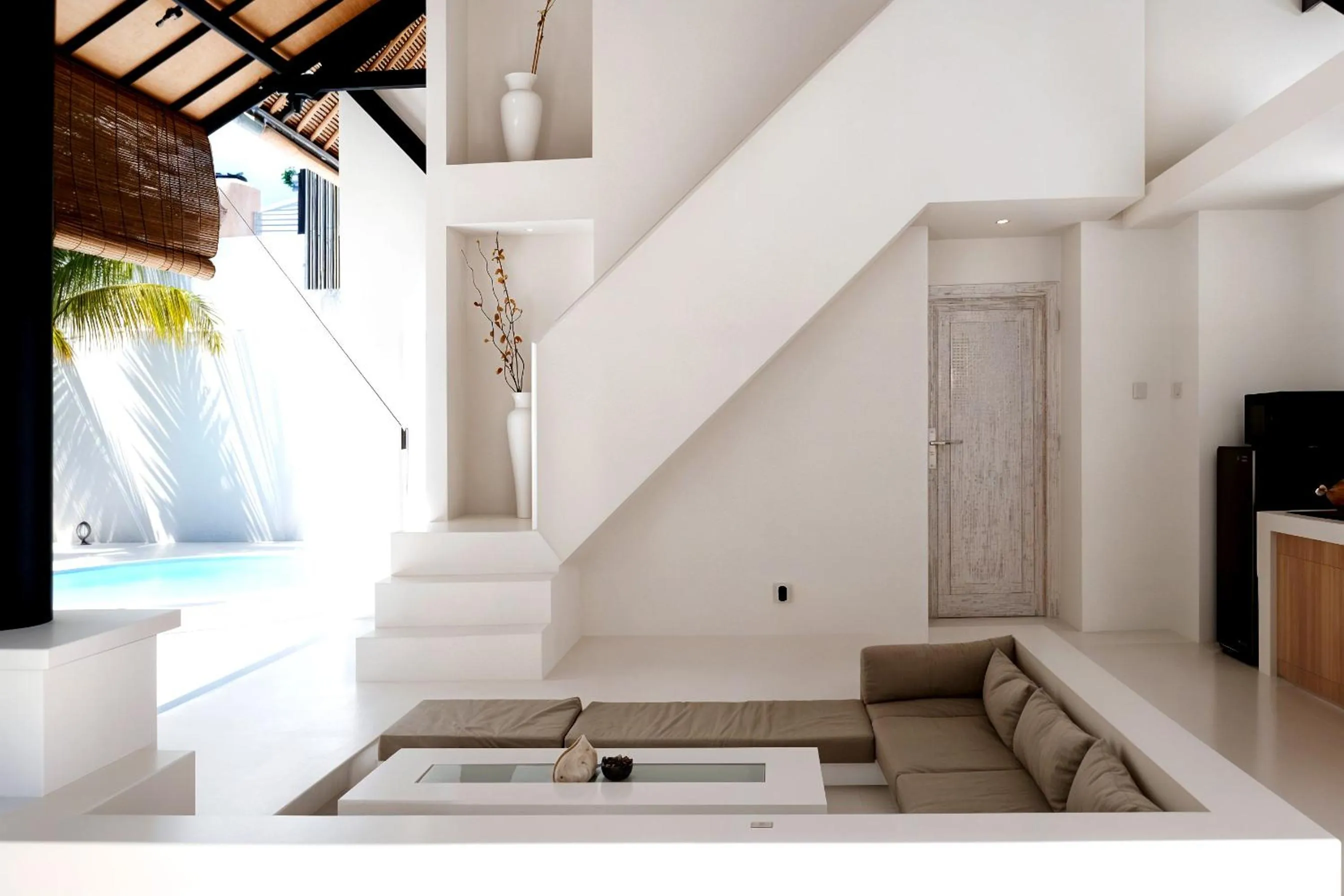 Living room in Villa de Malicott