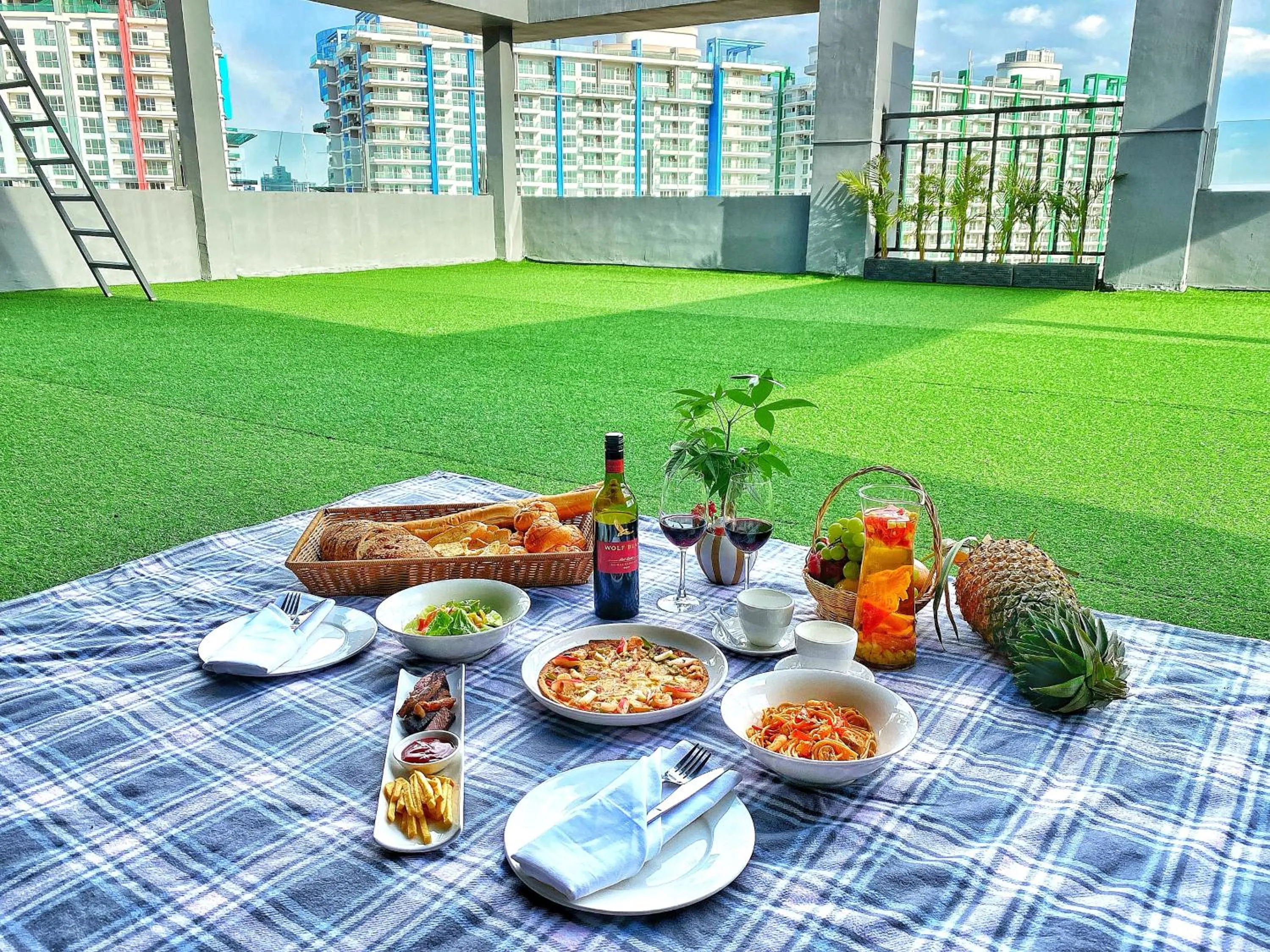 Balcony/Terrace in Yunfan Hotel