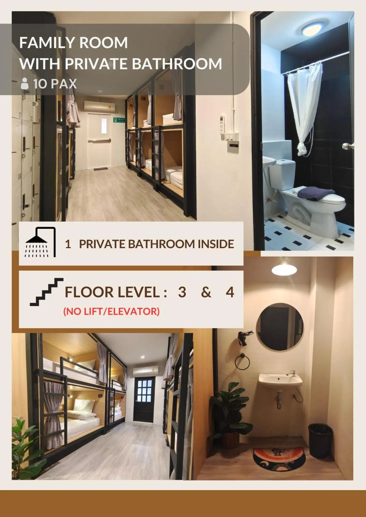 Bedroom in Hope Hostel Hatyai