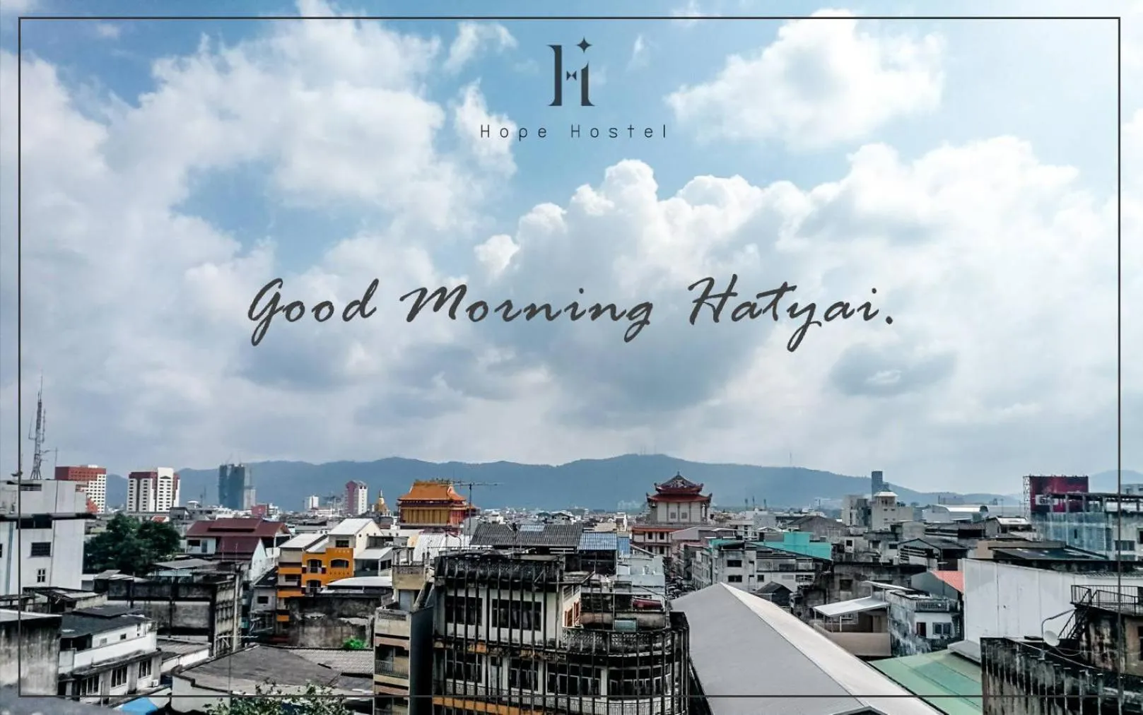 City view in Hope Hostel Hatyai