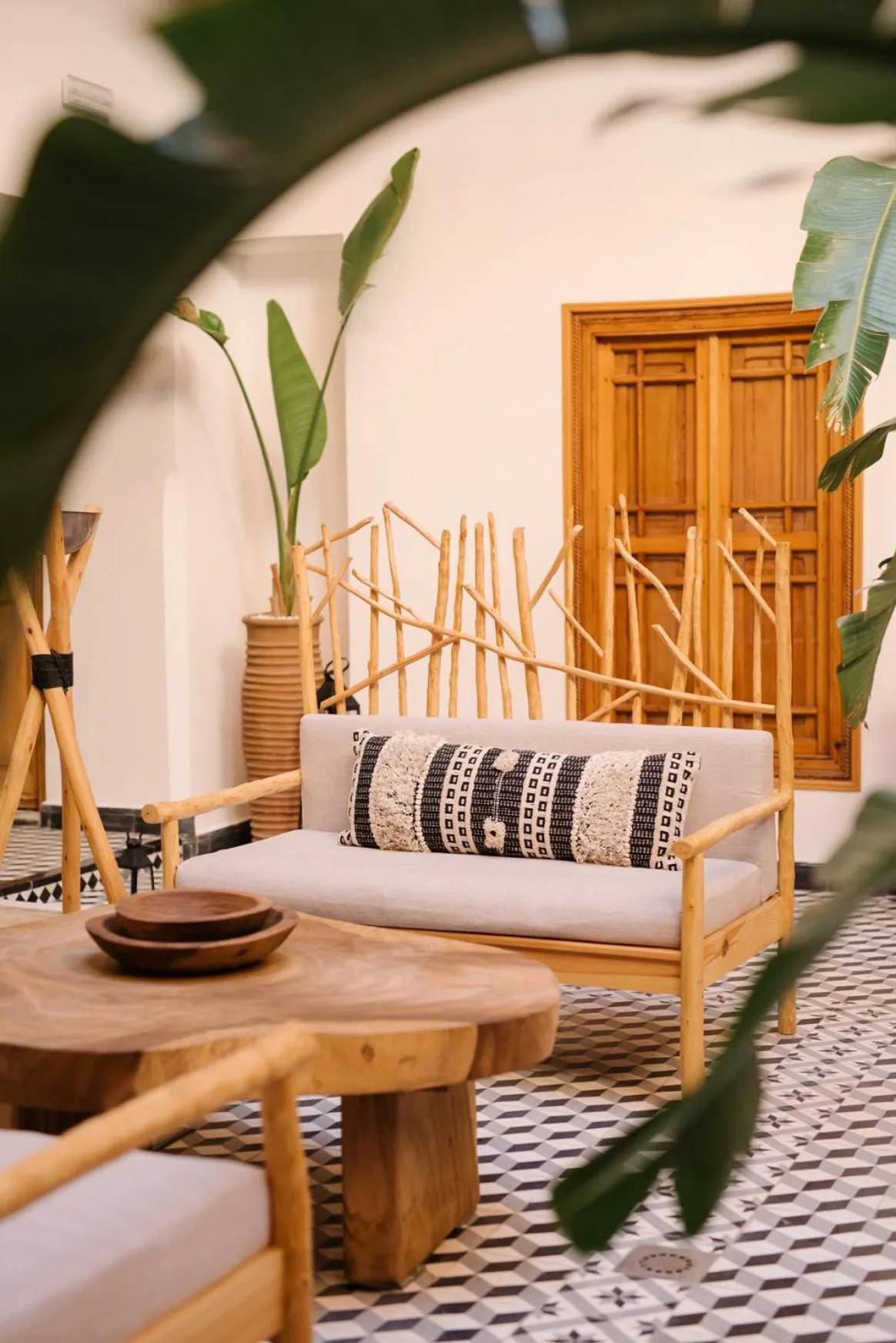 Seating area in Riad Le Pèlerin