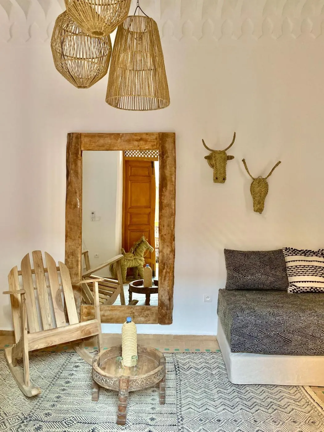 Seating area in Riad Le Pèlerin