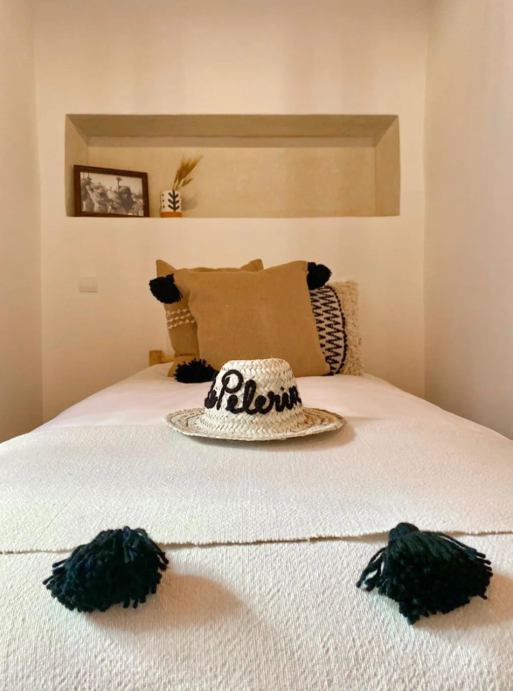 Bed in Riad Le Pèlerin