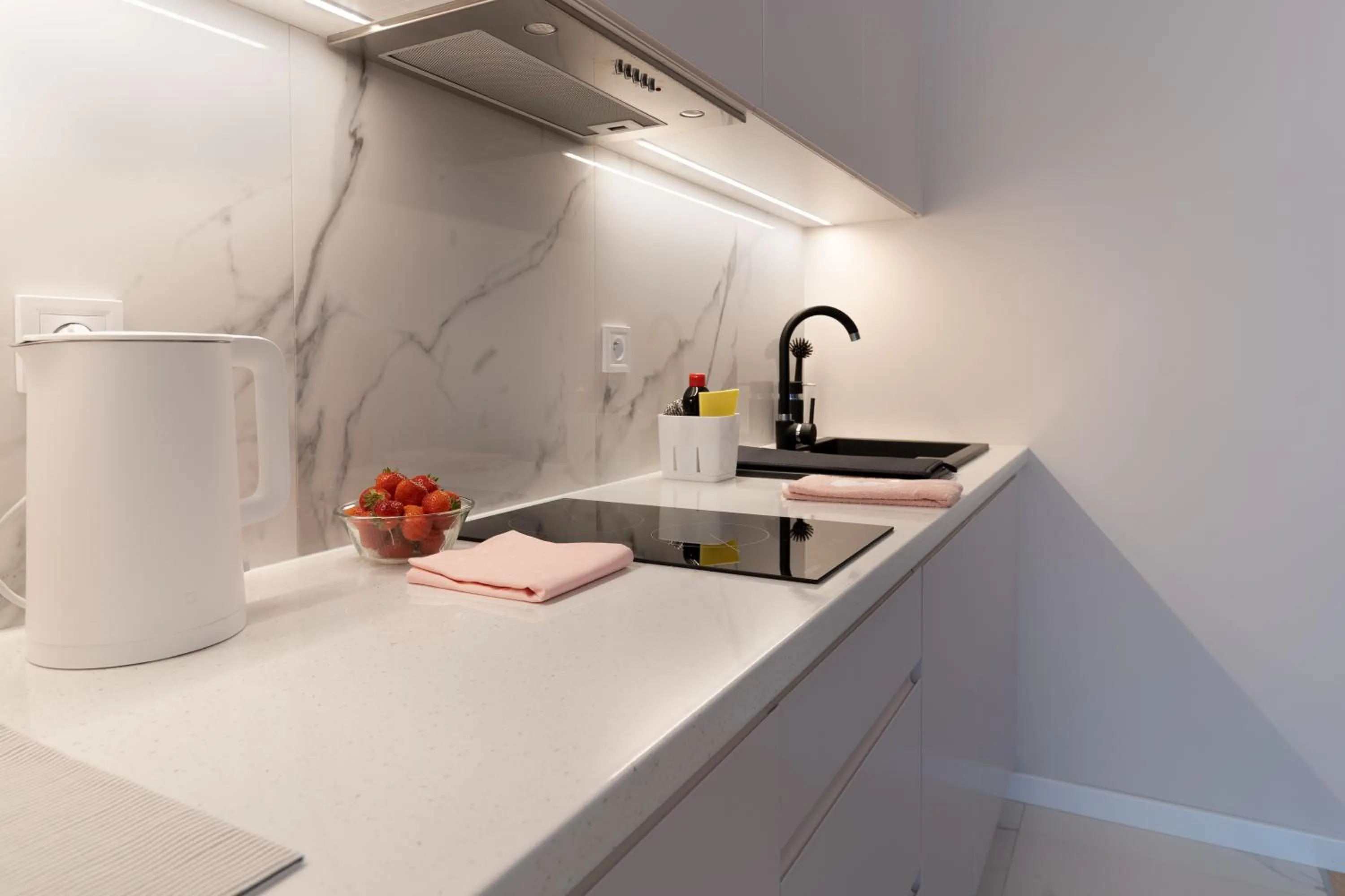 Kitchen or kitchenette in Altara Apartamenty Centrum - Free Parking