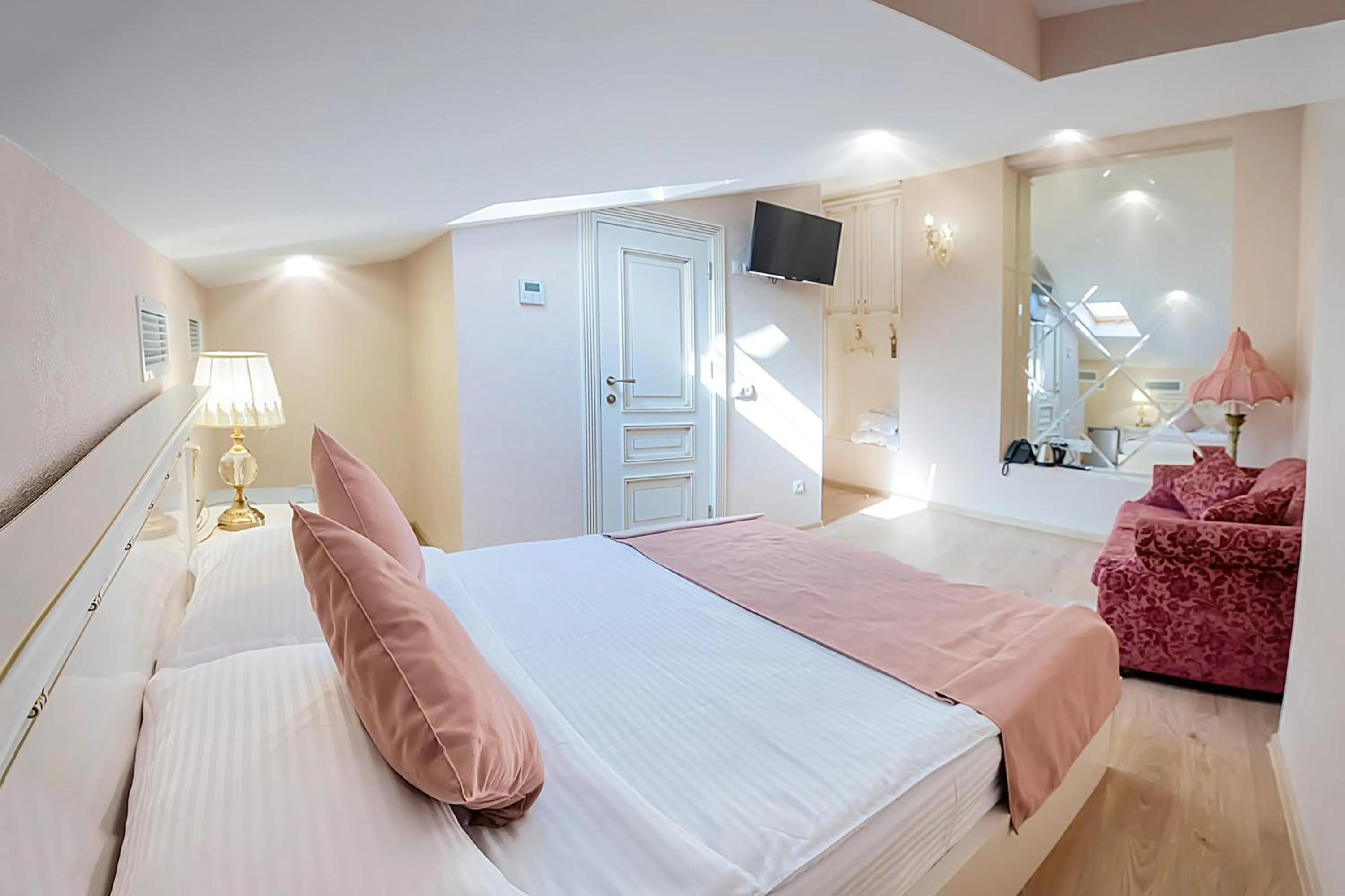 Bed in Vintage Hotel