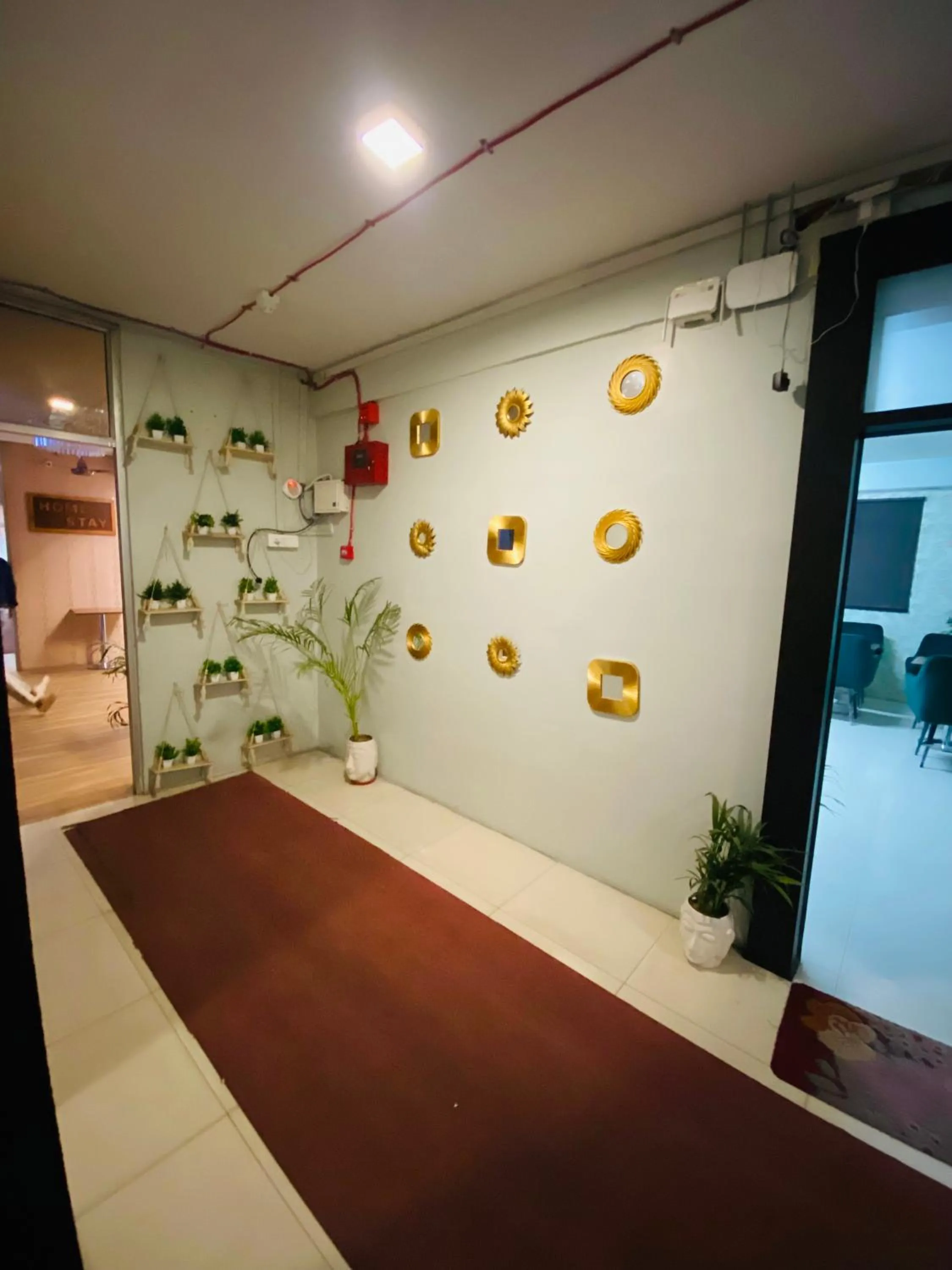 Decorative detail in Homestay Ac Dormitory