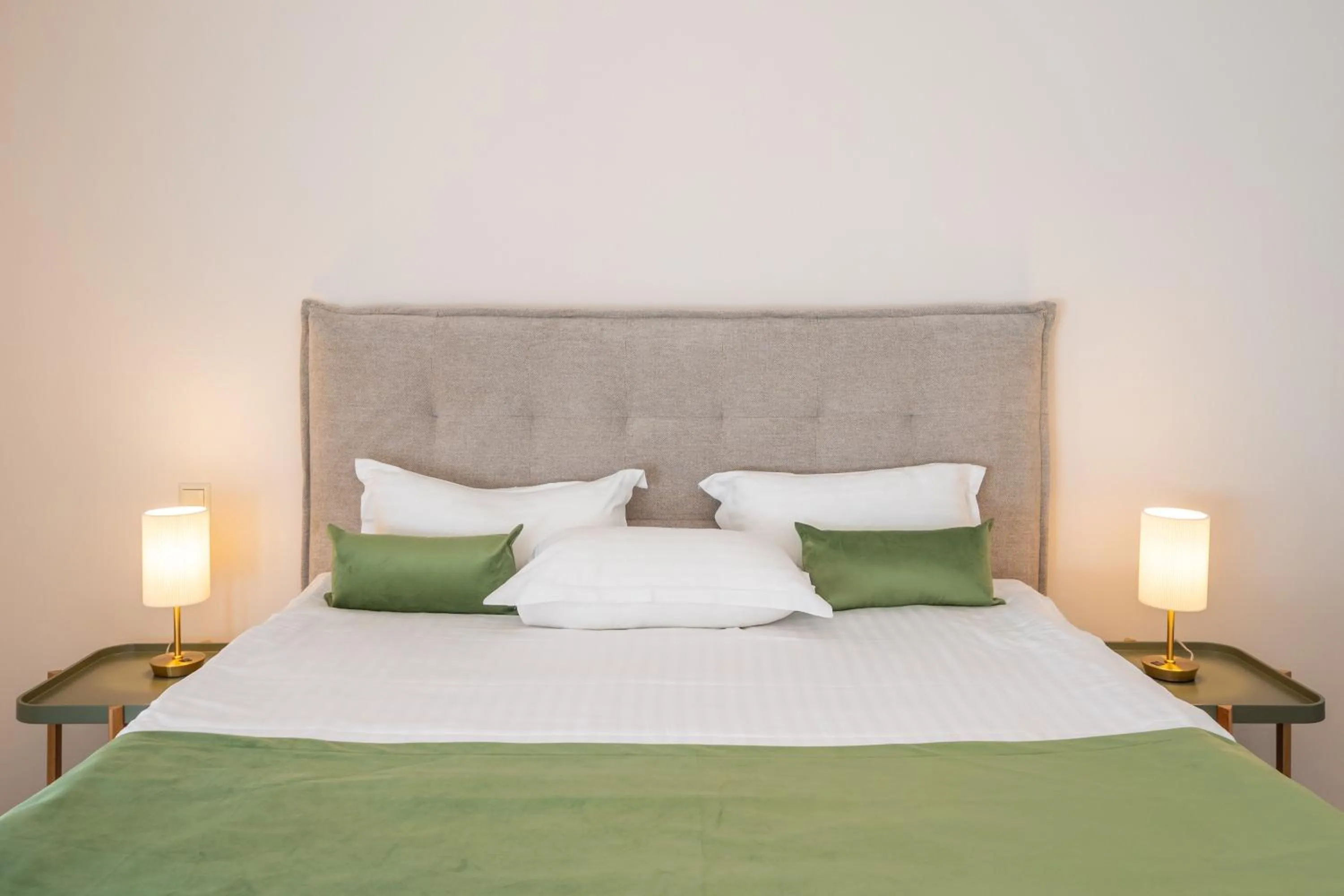 Bed in Villa Alvīne Family Apart-Hotel