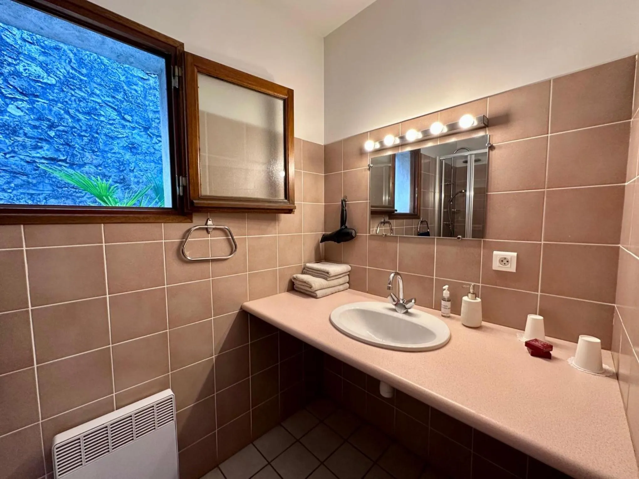 Shower in Chambres d'hôtes les Clapas