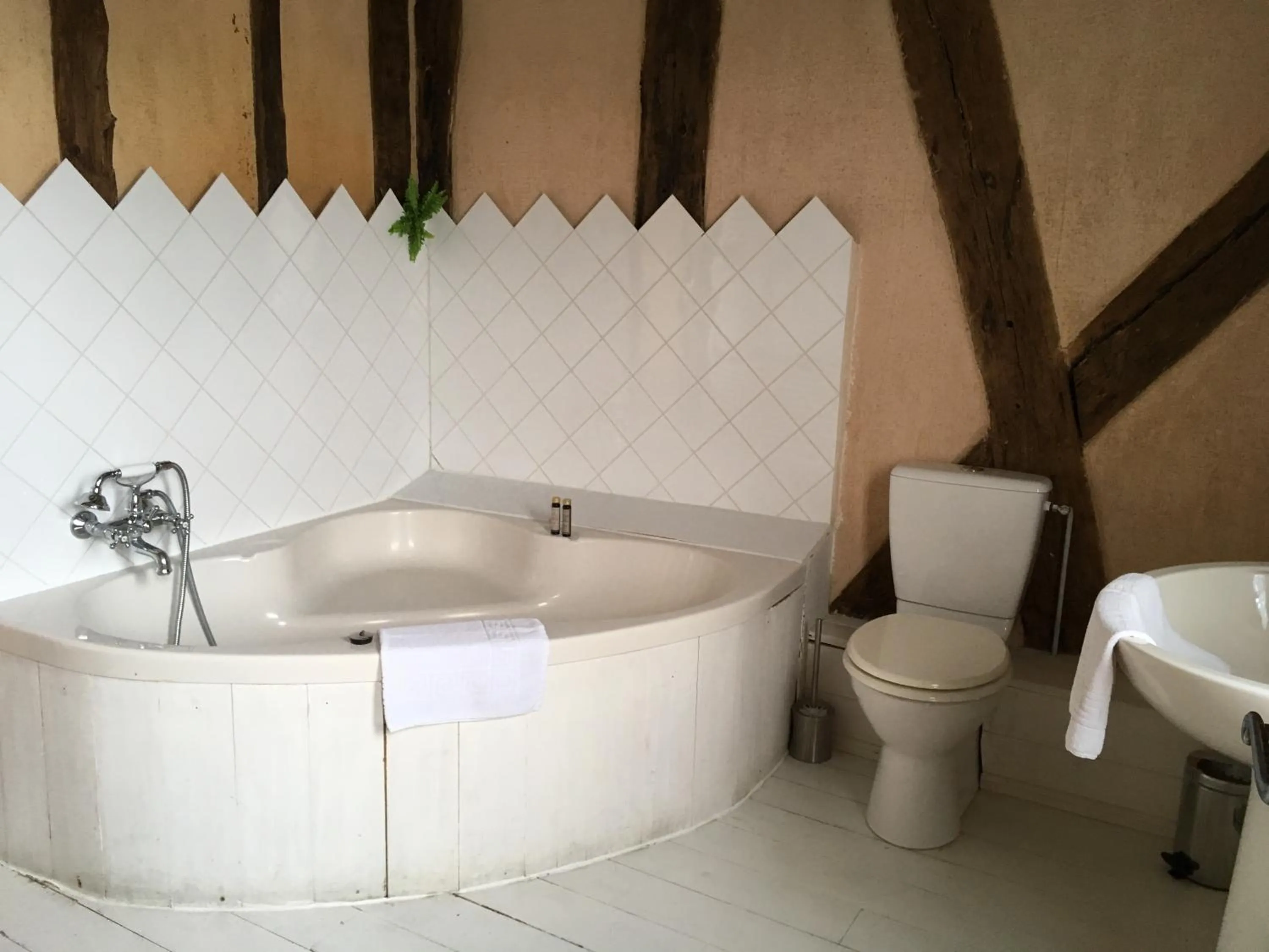 Bathroom in La Roseraie Hôtel Restaurant