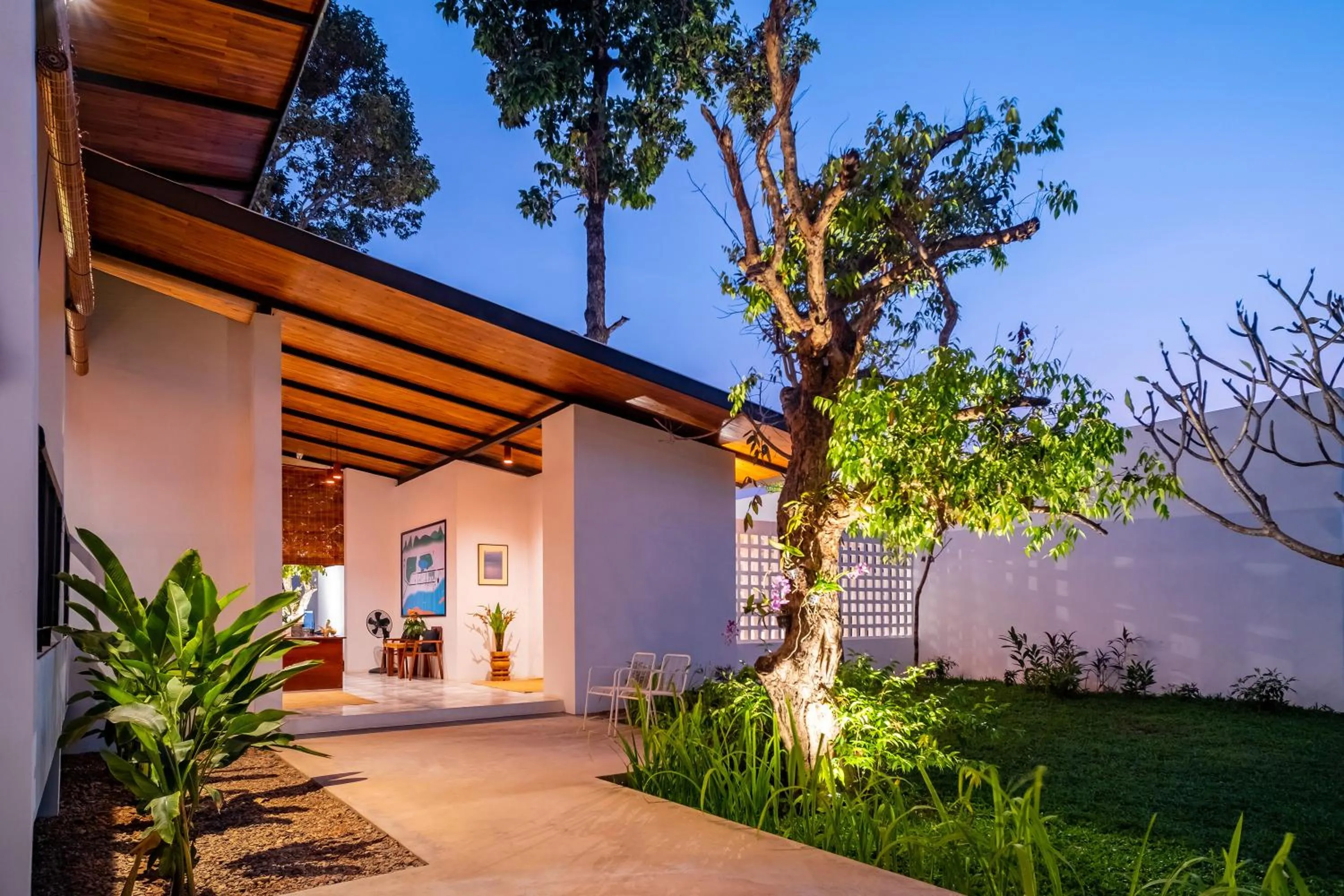 Facade/entrance in The Riviera Champasak