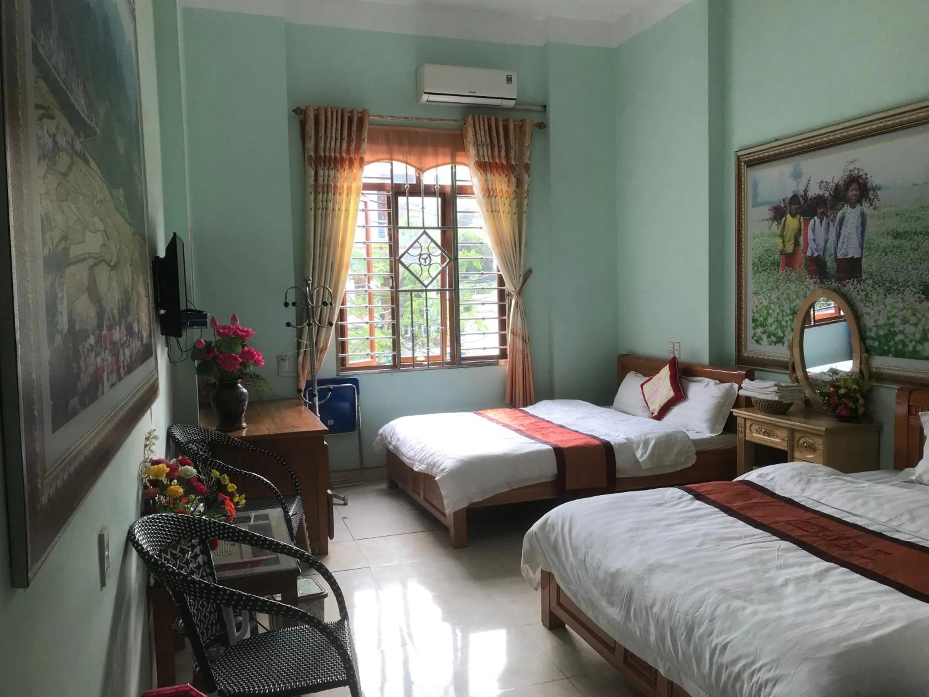 Bed in Hotel Thien An