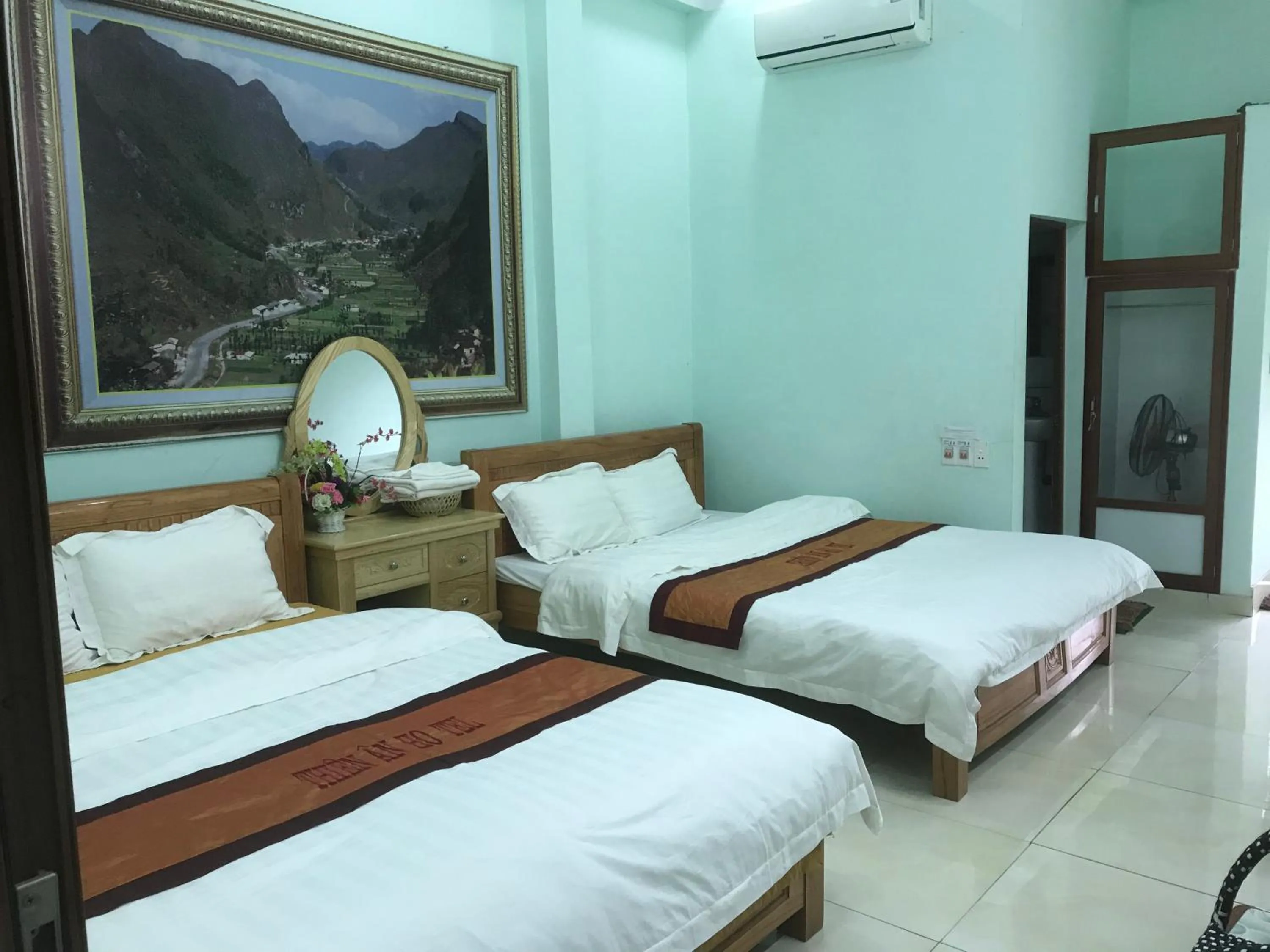 Bed in Hotel Thien An