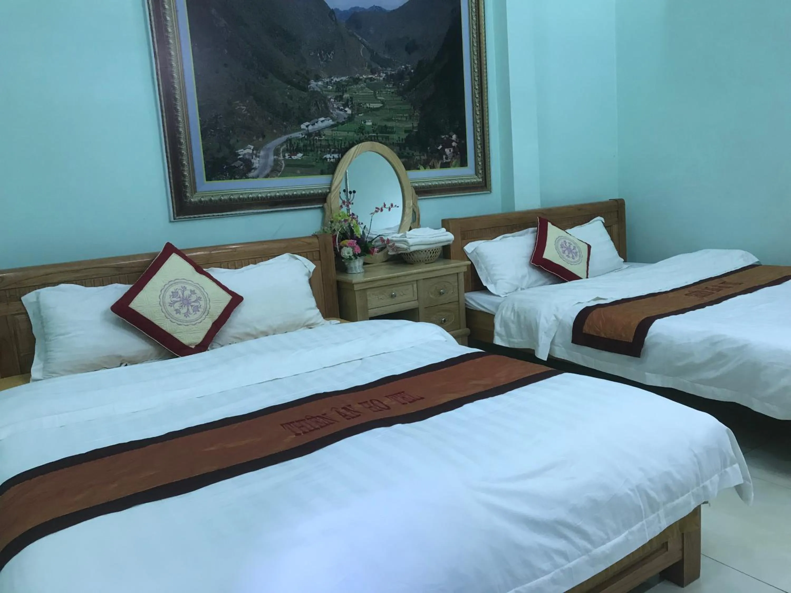 Bed in Hotel Thien An