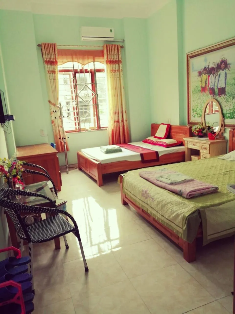 Bed in Hotel Thien An