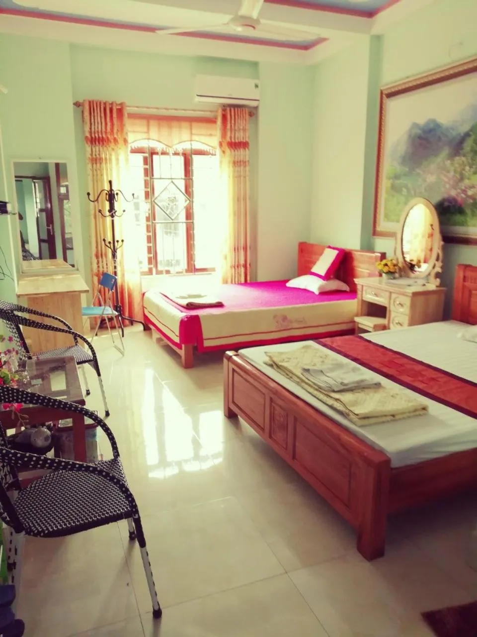 Bed in Hotel Thien An