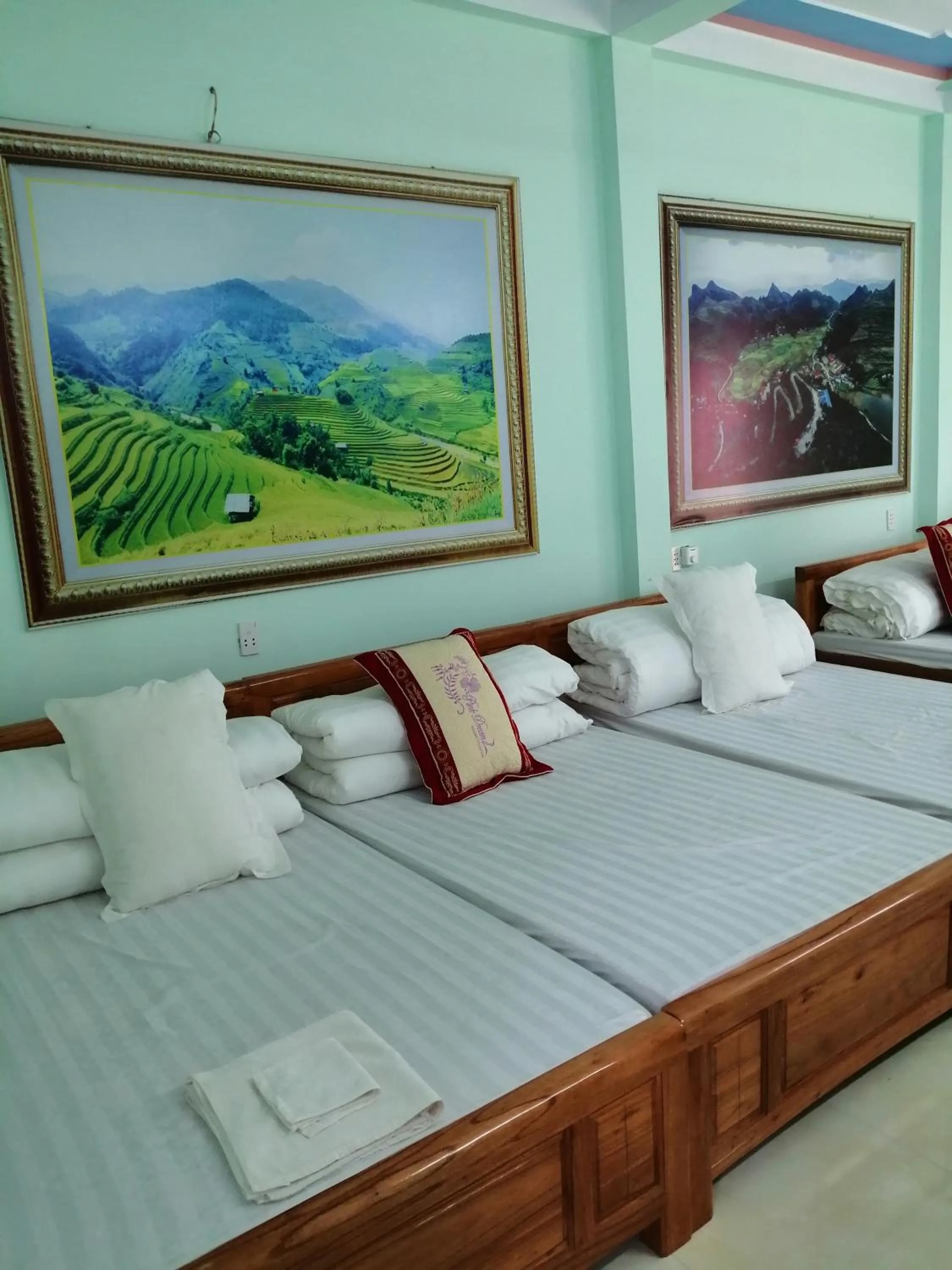 Bed in Hotel Thien An