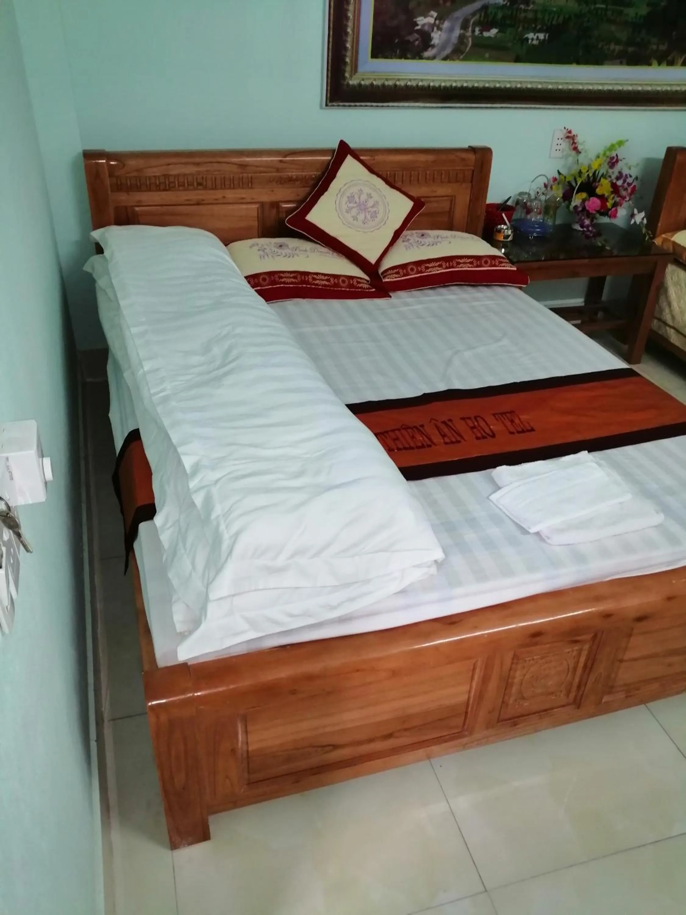 Bed in Hotel Thien An