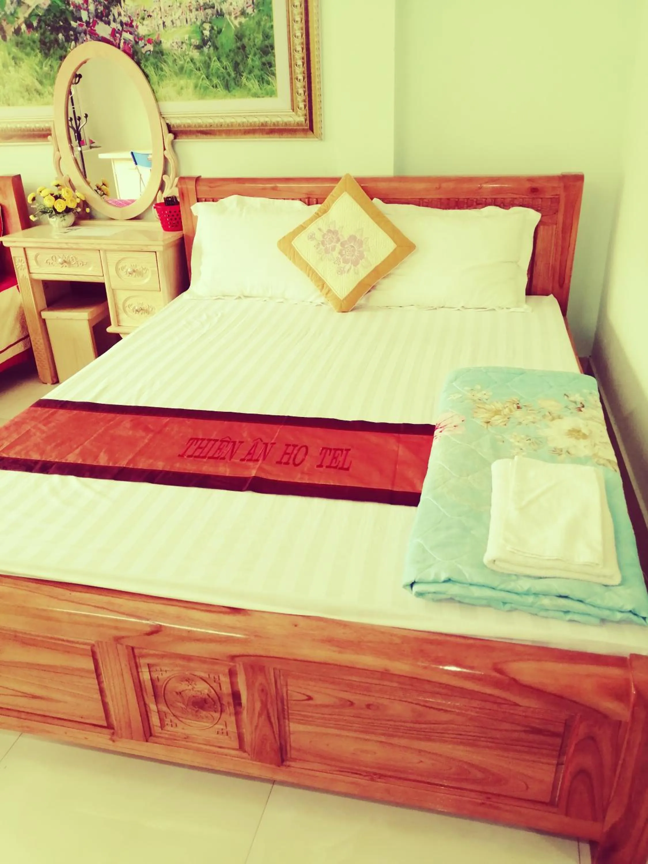 Bed in Hotel Thien An
